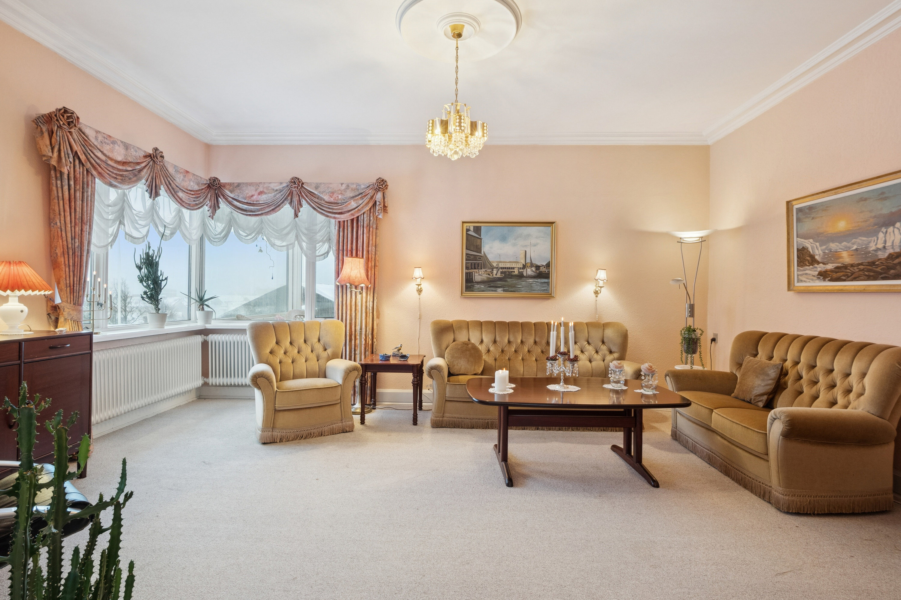 Fremhævet stue billede i fuldskærmstilstand. Billede af Malthe Bruuns Vej 8, 7700 Thisted