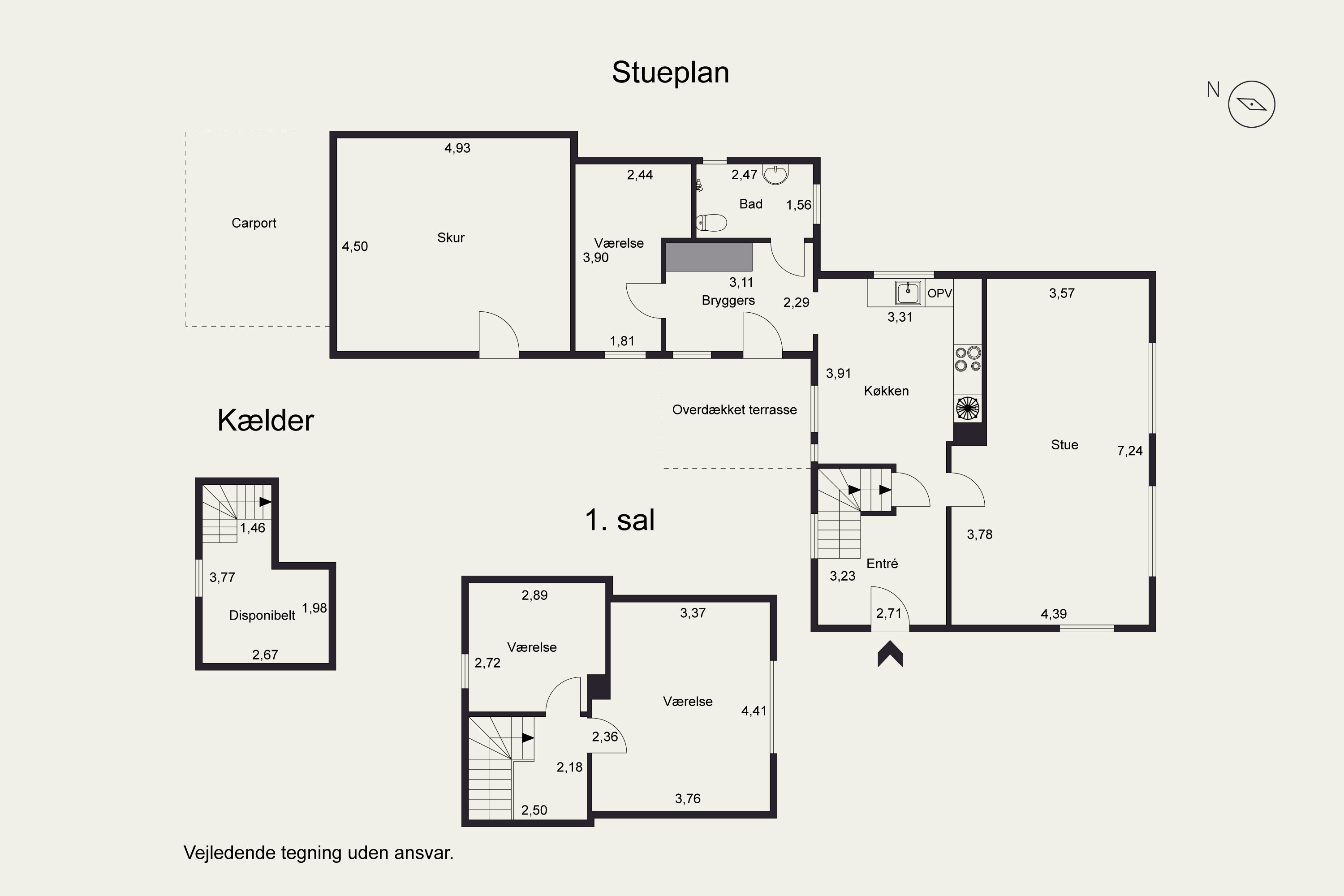 Plantegninger billede af Rævestræde 13, Nordenskov, 6800 Varde