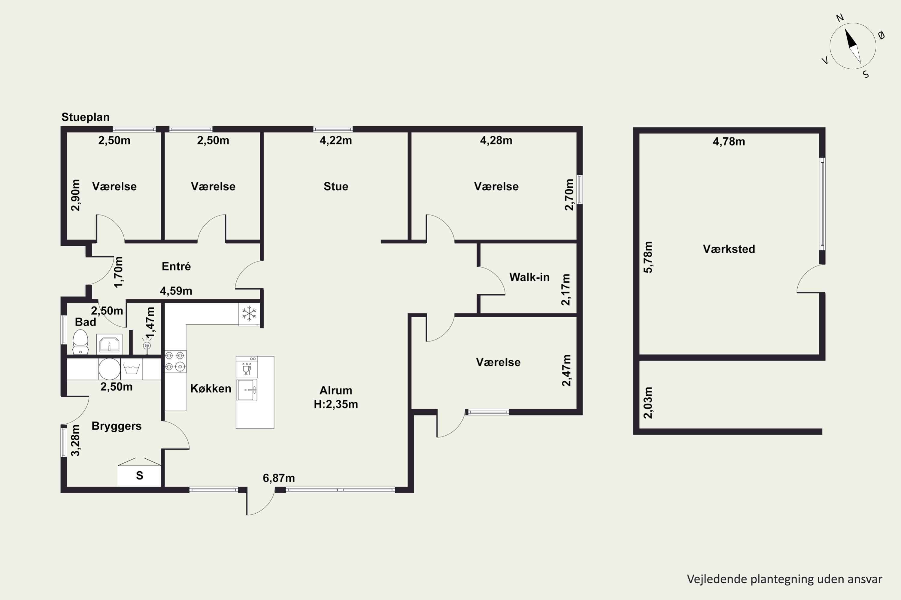 Plantegninger billede af Tinningvej 15, Foldby, 8382 Hinnerup