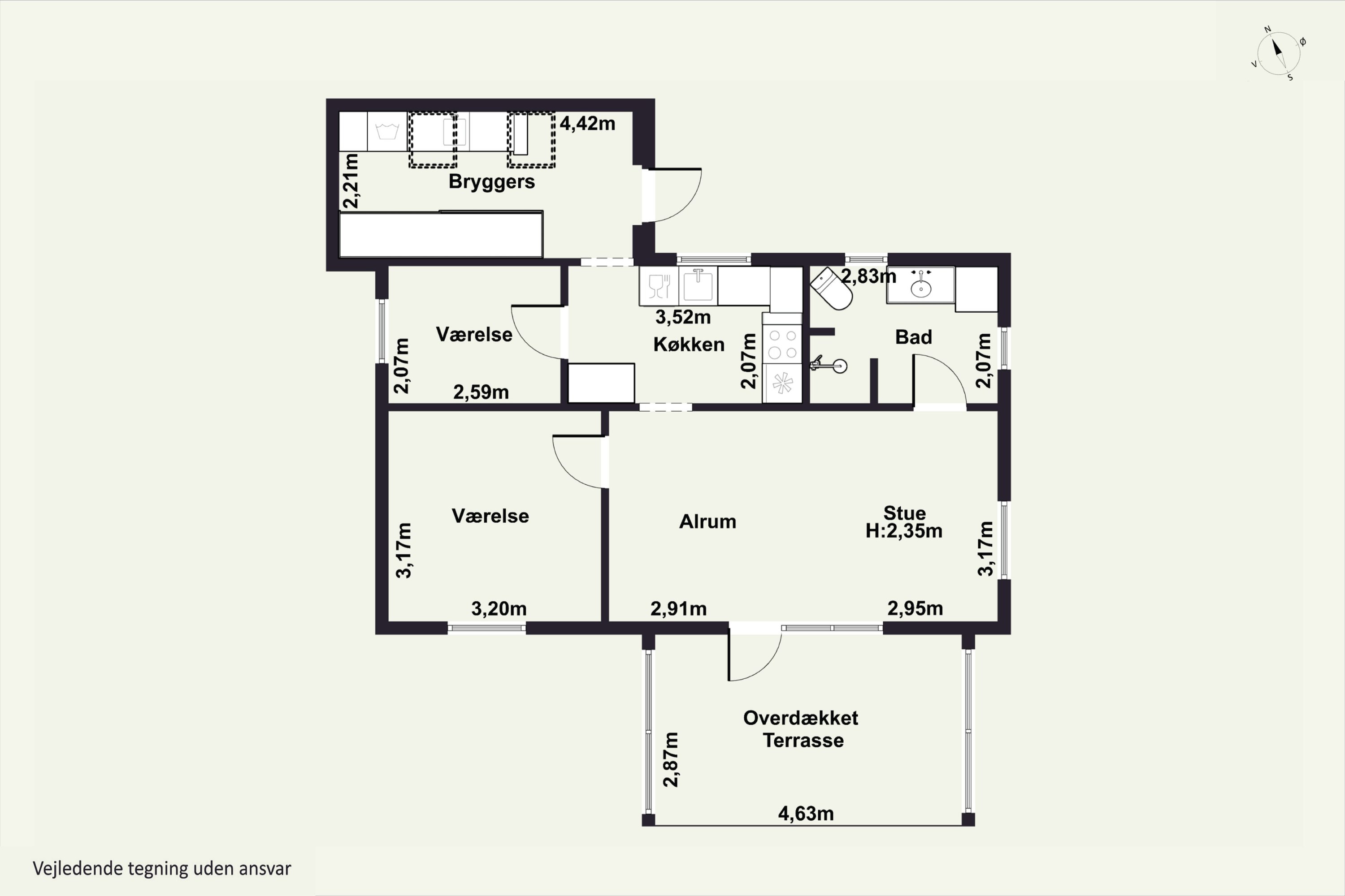 Plantegninger billede af Lindevej 15, 4560 Vig