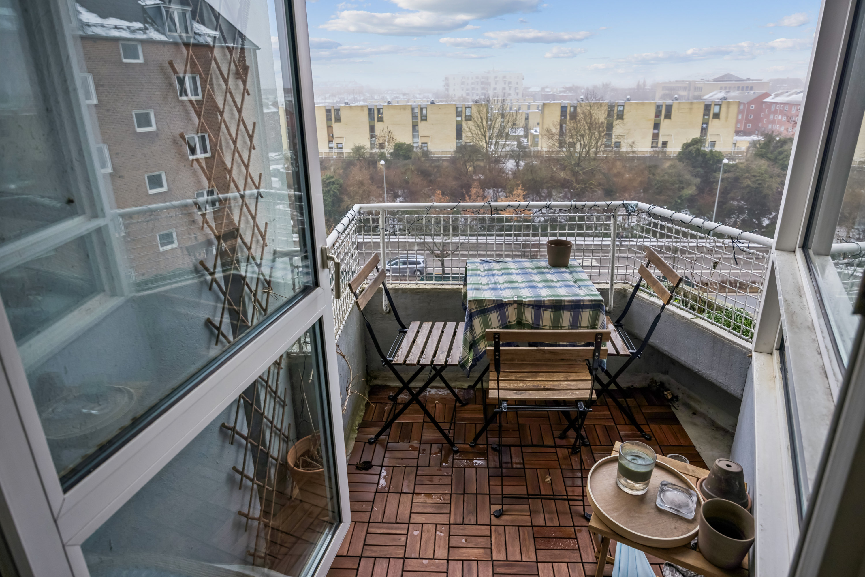 Fremhævet altan billede i fuldskærmstilstand. Billede af Rådmand Steins Alle 27, 5. th., 2000 Frederiksberg