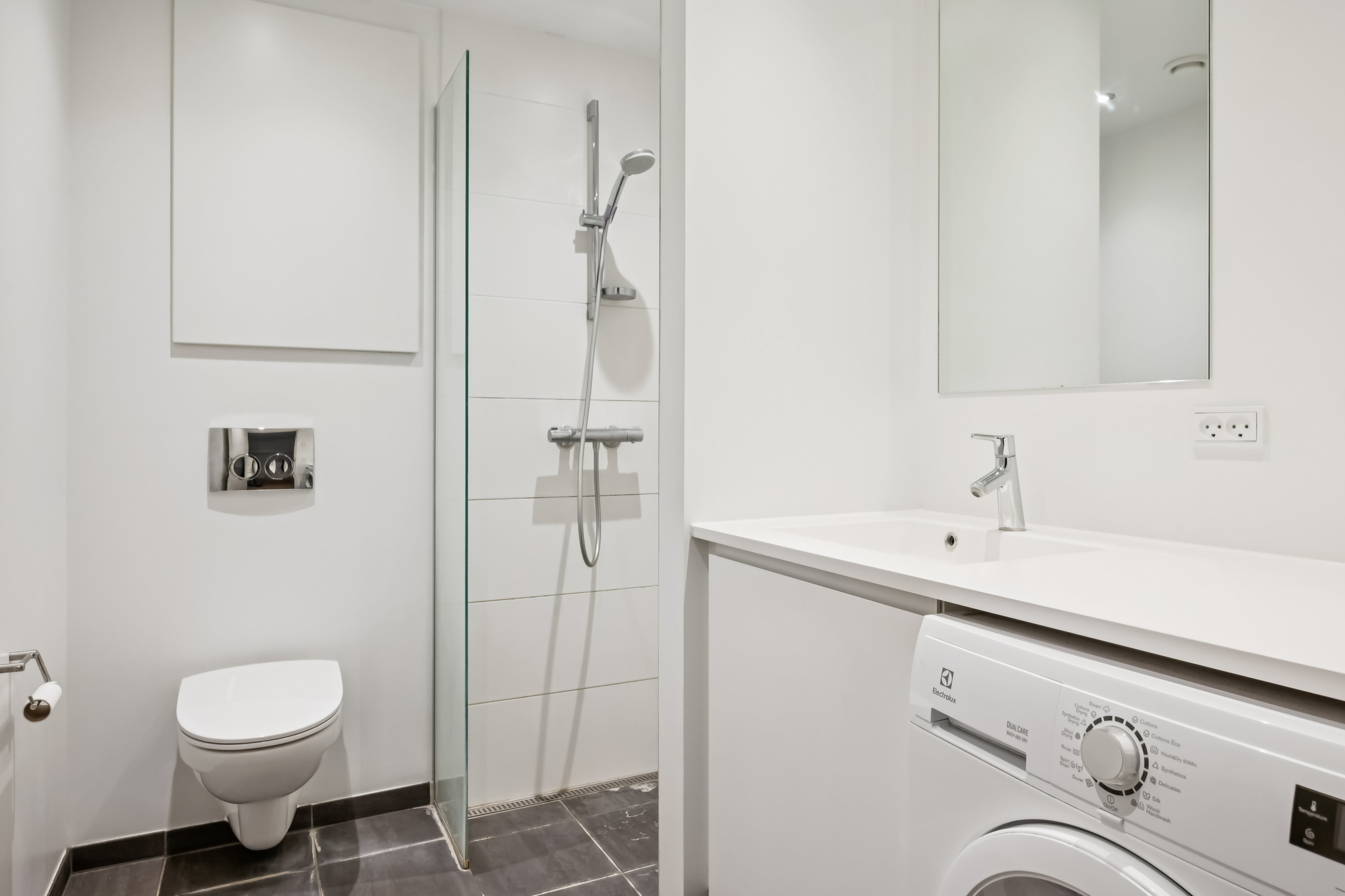 Fremhævet badeværelse billede i fuldskærmstilstand. Billede af Valdemarsgade 11, 4. 3., 8000 Aarhus C