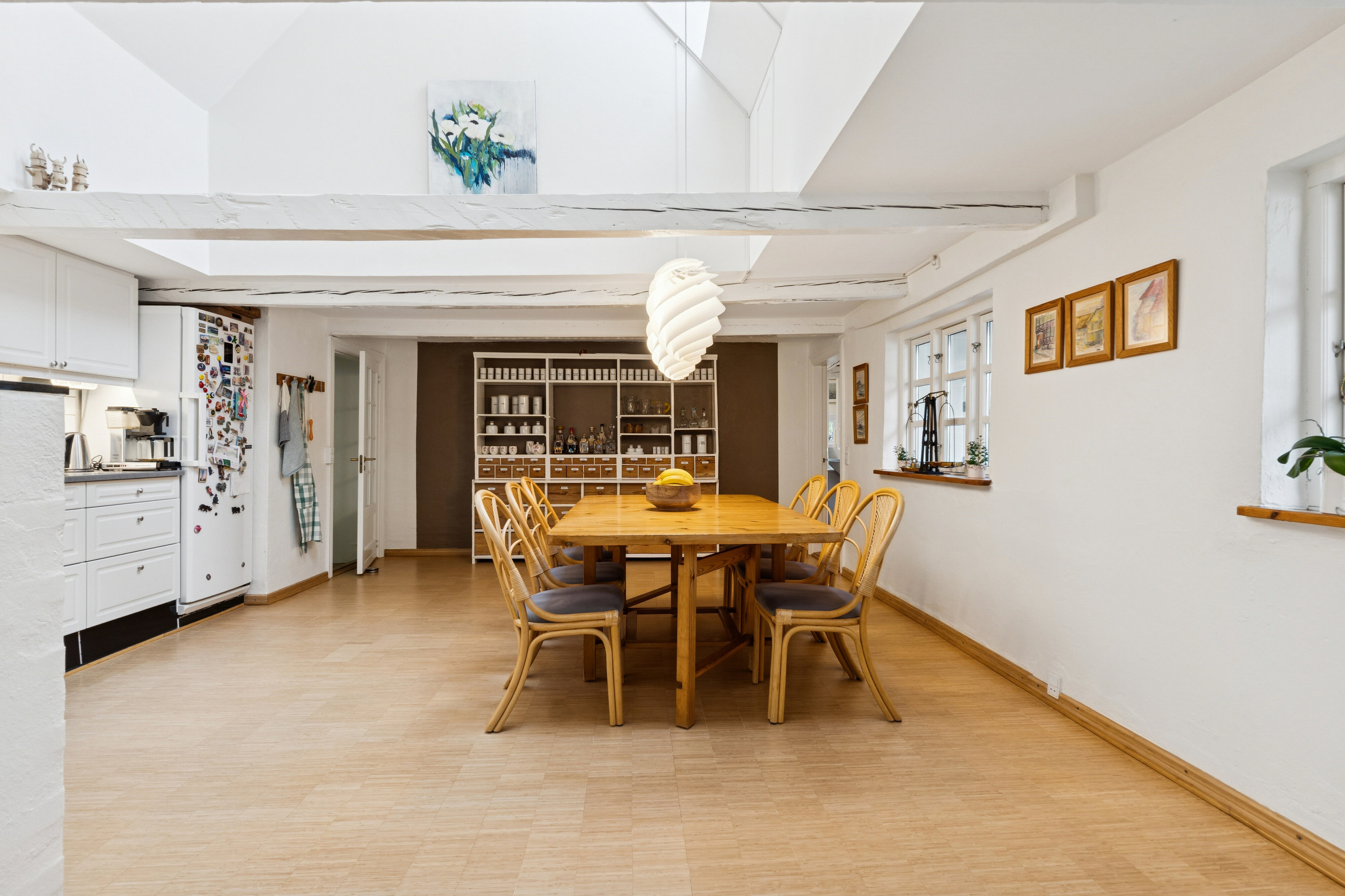 Fremhævet spisestue billede i fuldskærmstilstand. Billede af Malmose 11, Kissendrup, 5540 Ullerslev