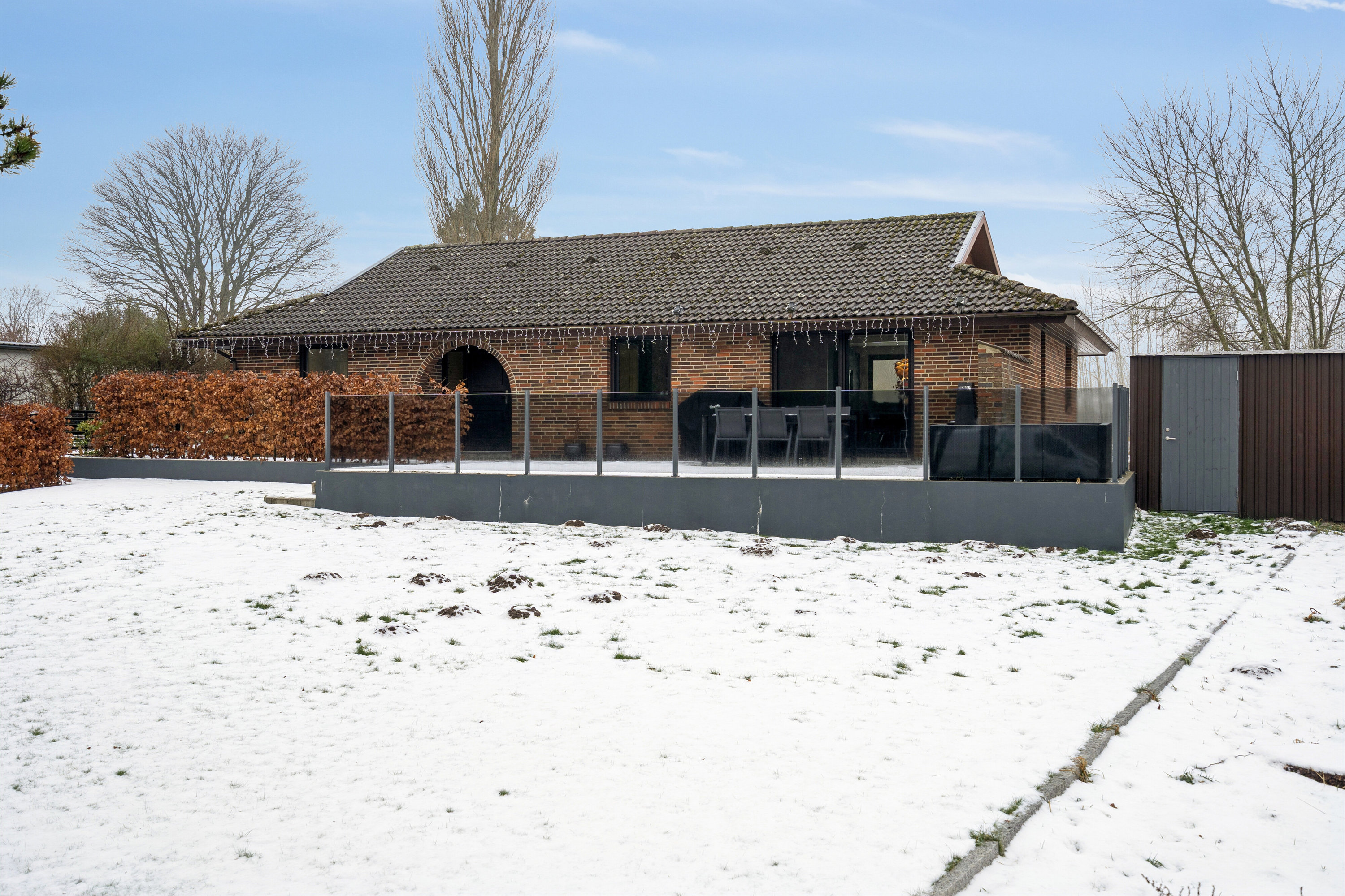 Miniaturebillede 1: set fra haven. Billede af Søledsvej 14A, Toksværd, 4684 Holmegaard