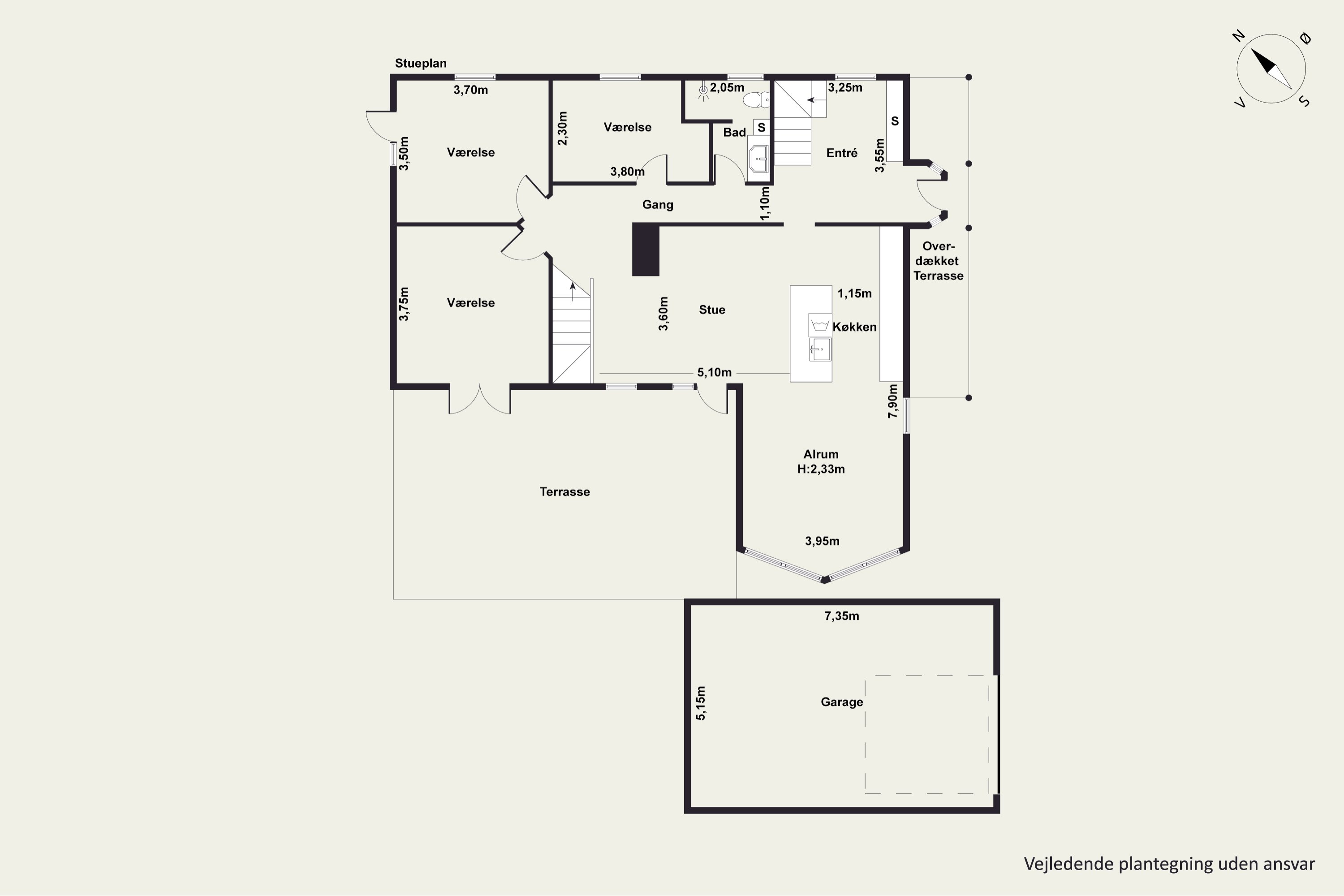 Plantegninger billede af Urbakken 9, Gug, 9210 Aalborg SØ