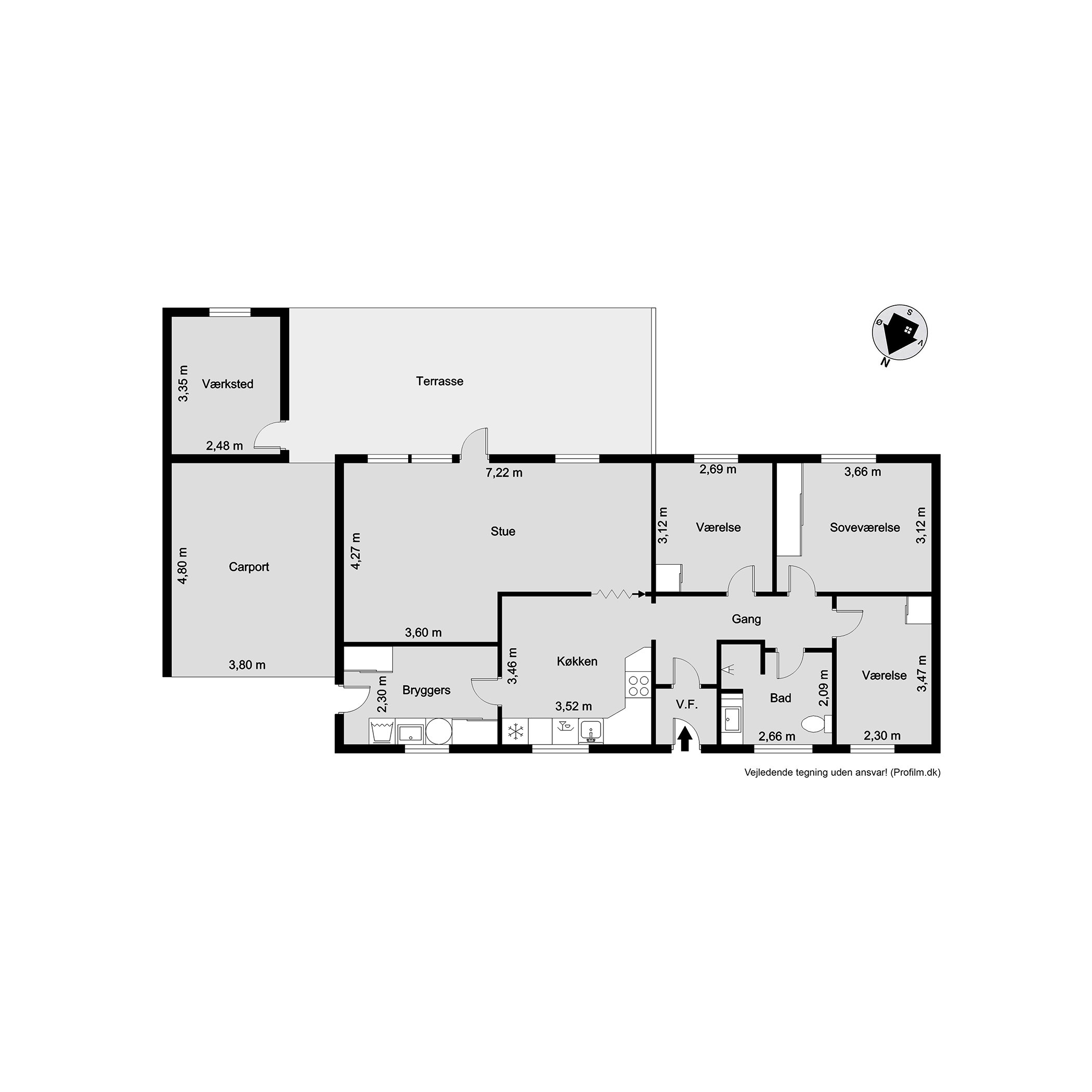 Plantegninger billede af Bredager 49, Bredballe, 7120 Vejle Øst