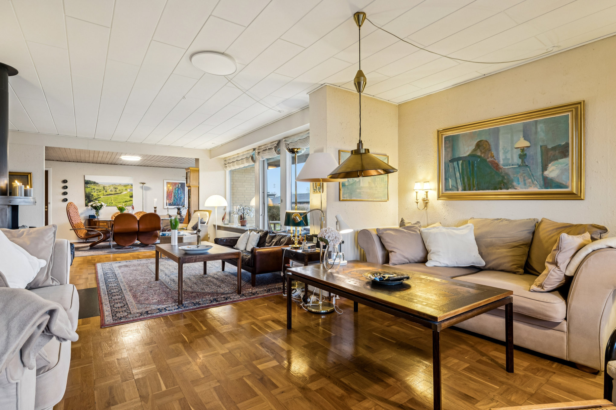 Fremhævet stue billede i fuldskærmstilstand. Billede af Gazellevej 7, 8960 Randers SØ