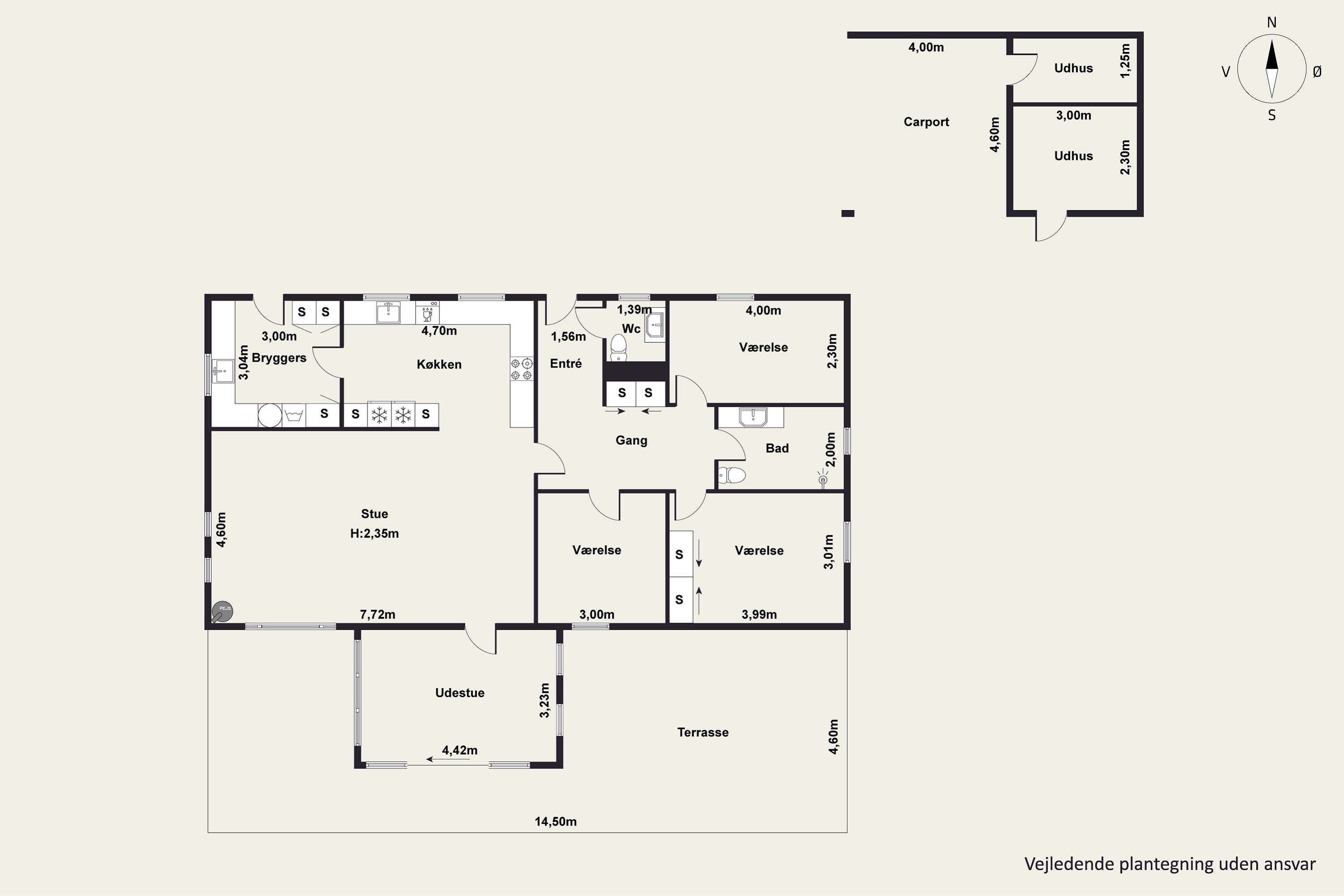 Plantegninger billede af Søndermarken 6, 9320 Hjallerup