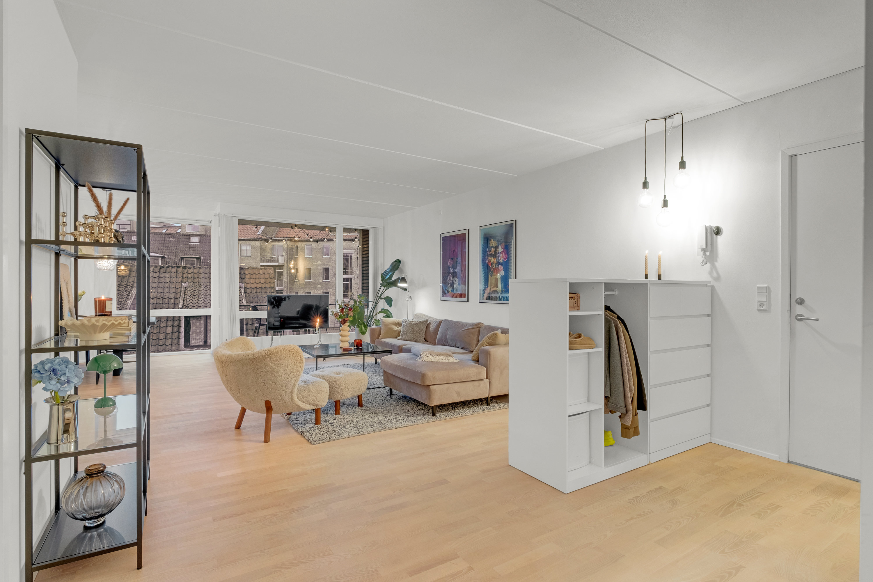 Fremhævet stue billede i fuldskærmstilstand. Billede af Frederiksgade 11, 2. tv., 8000 Aarhus C