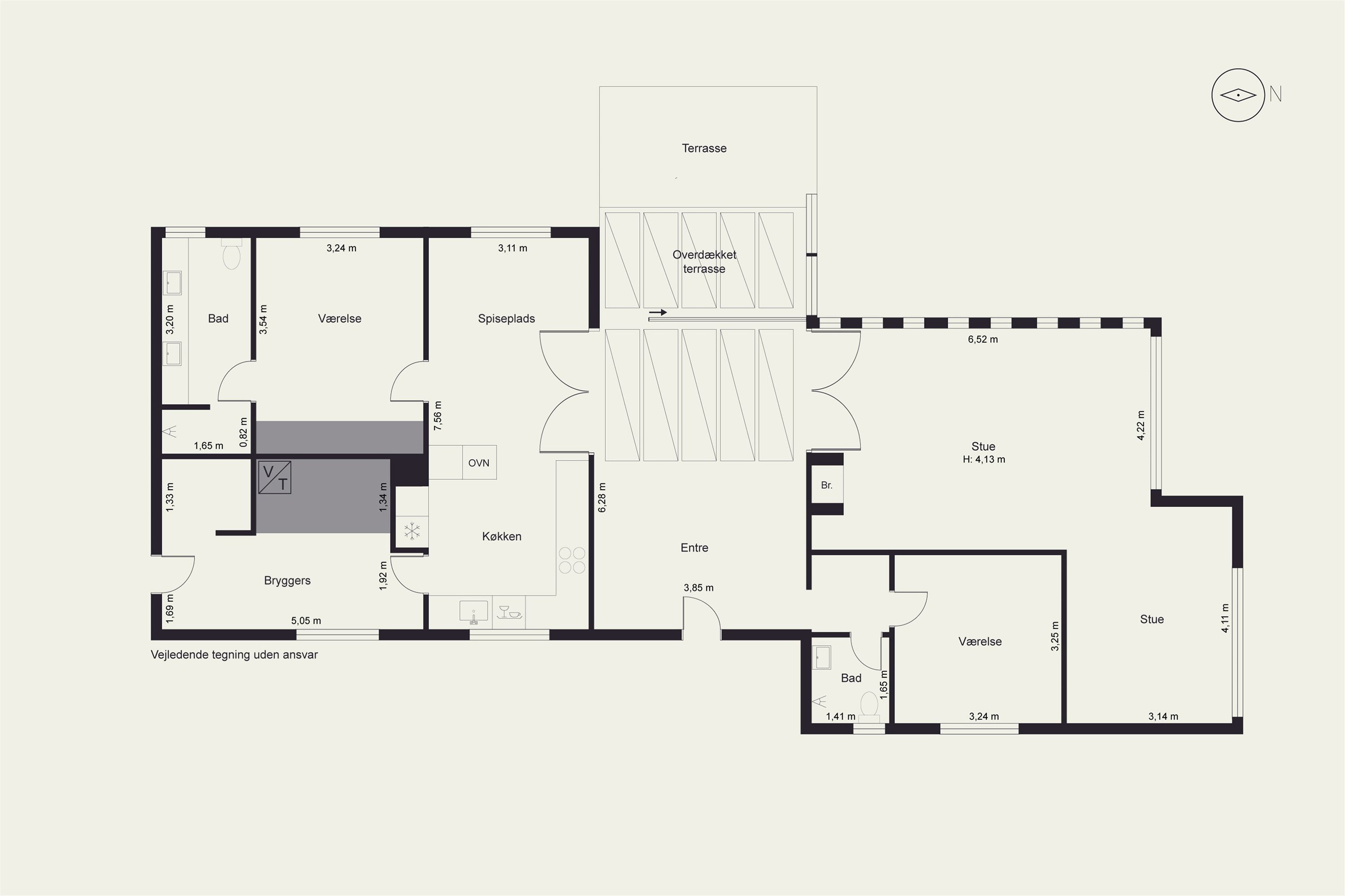 Plantegninger billede af Parkovsvej 57B, 2820 Gentofte