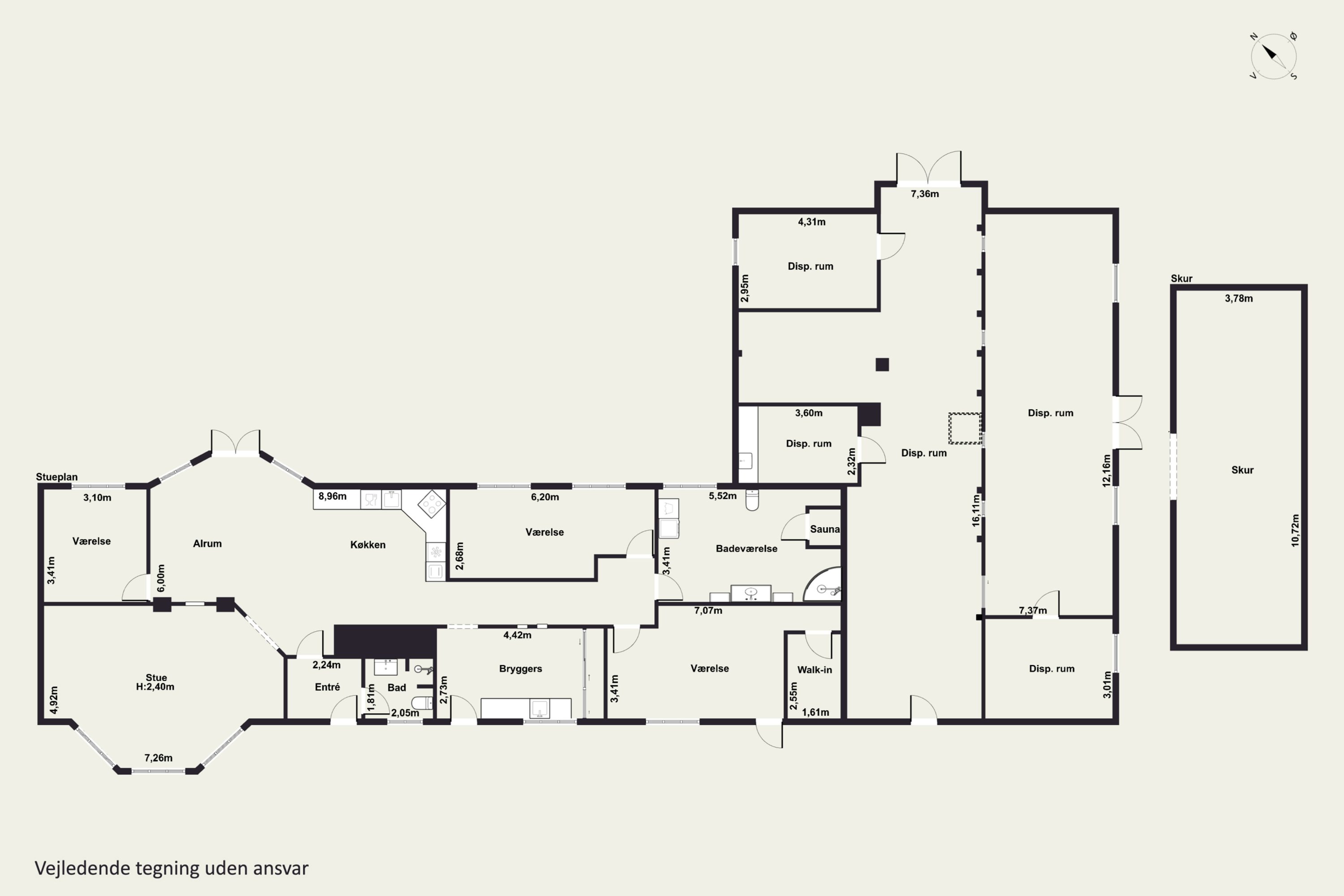 Plantegninger billede af Rønnovsholmvej 110, 9800 Hjørring