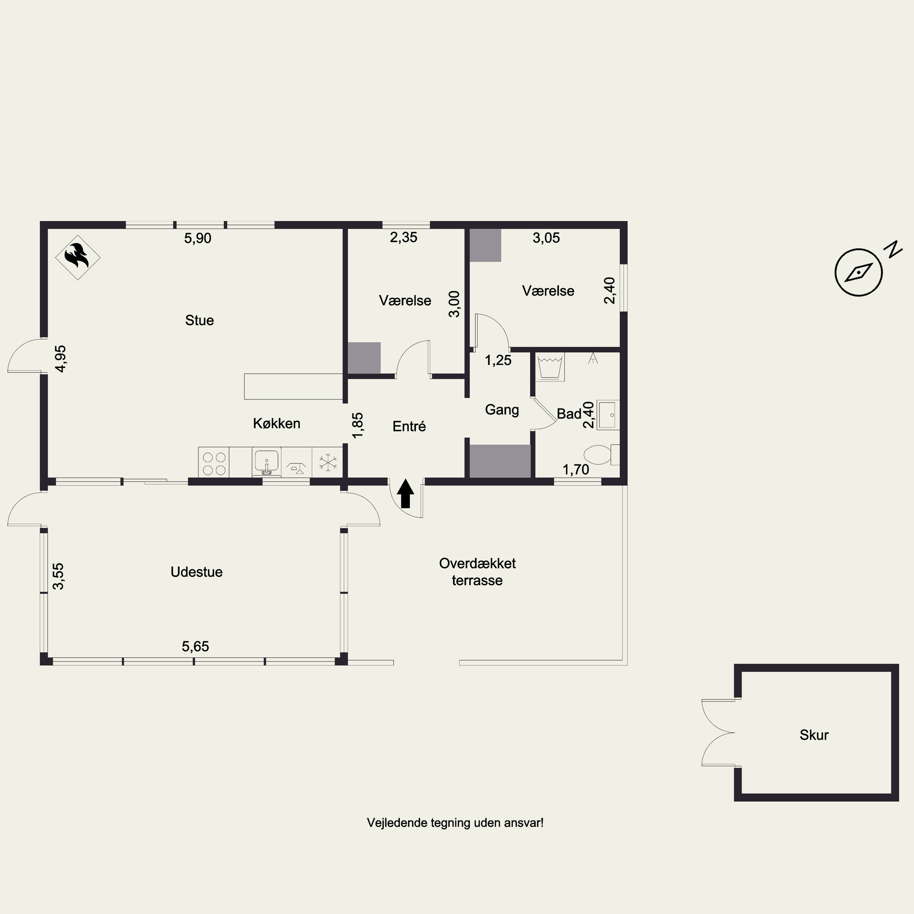 Plantegninger billede af Mæremosevej 6, Kulhuse, 3630 Jægerspris