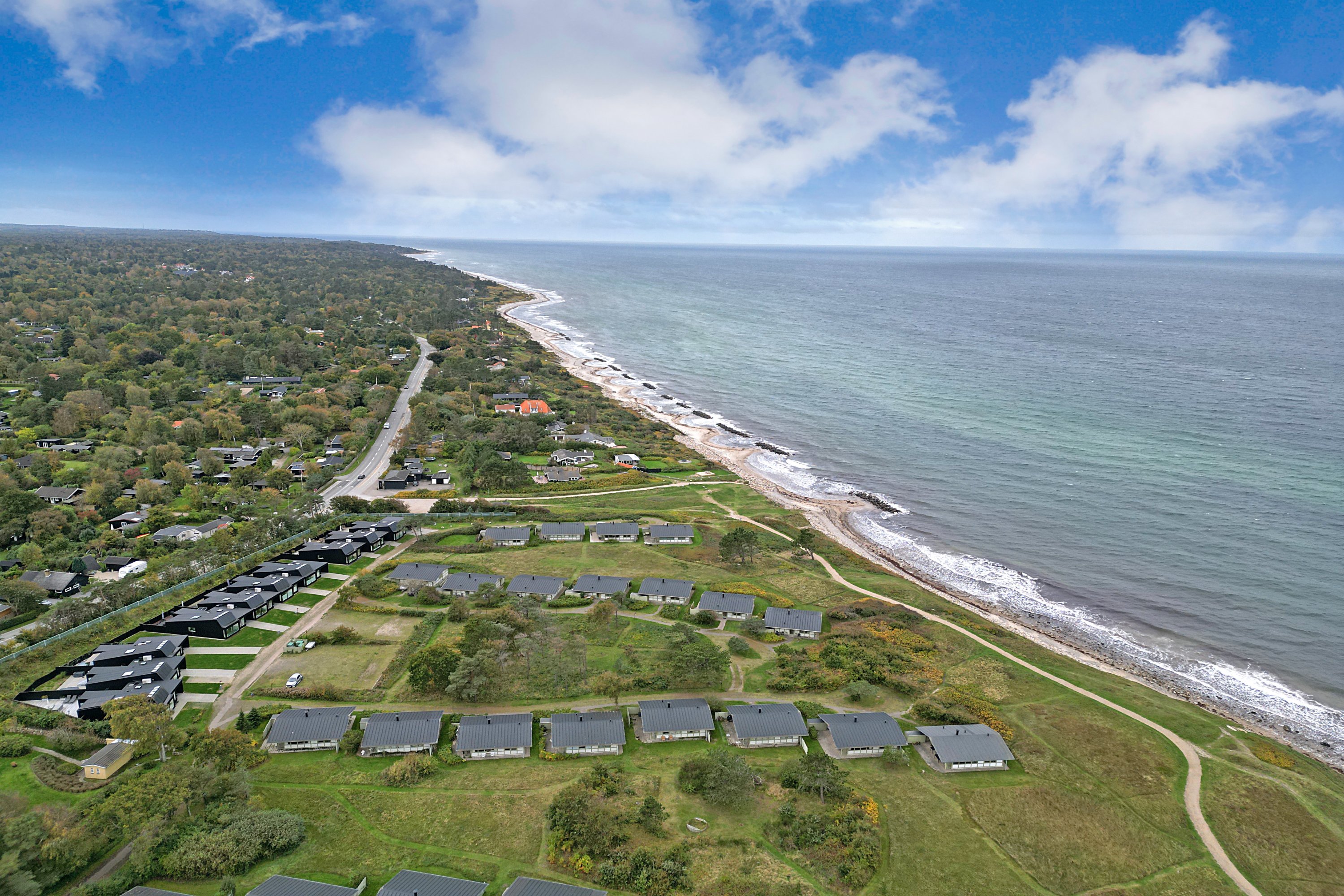 Fremhævet luftfoto billede i fuldskærmstilstand. Billede af Feriebyen 20, 3250 Gilleleje