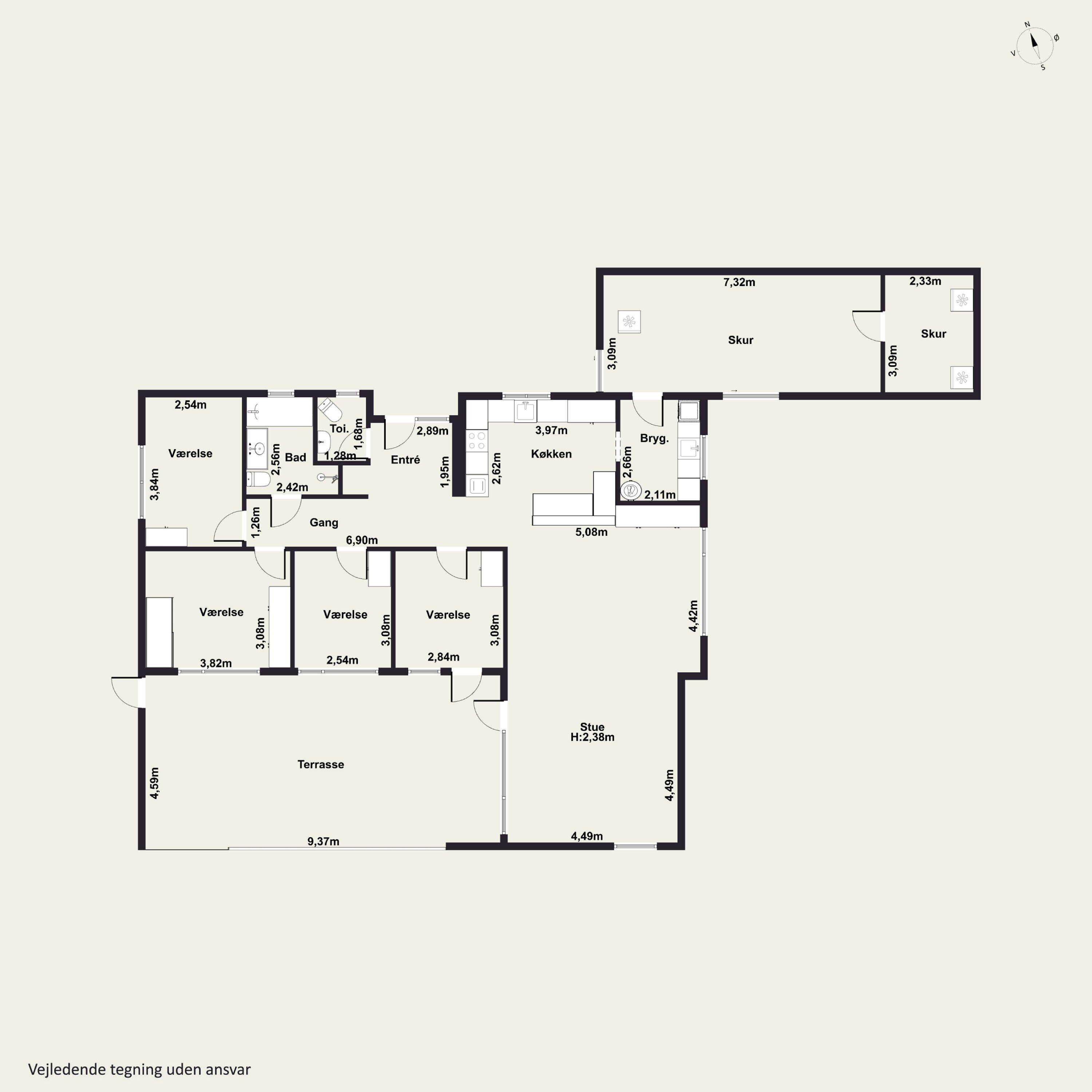 Plantegninger billede af Buen 10, Lobbæk, 3720 Aakirkeby