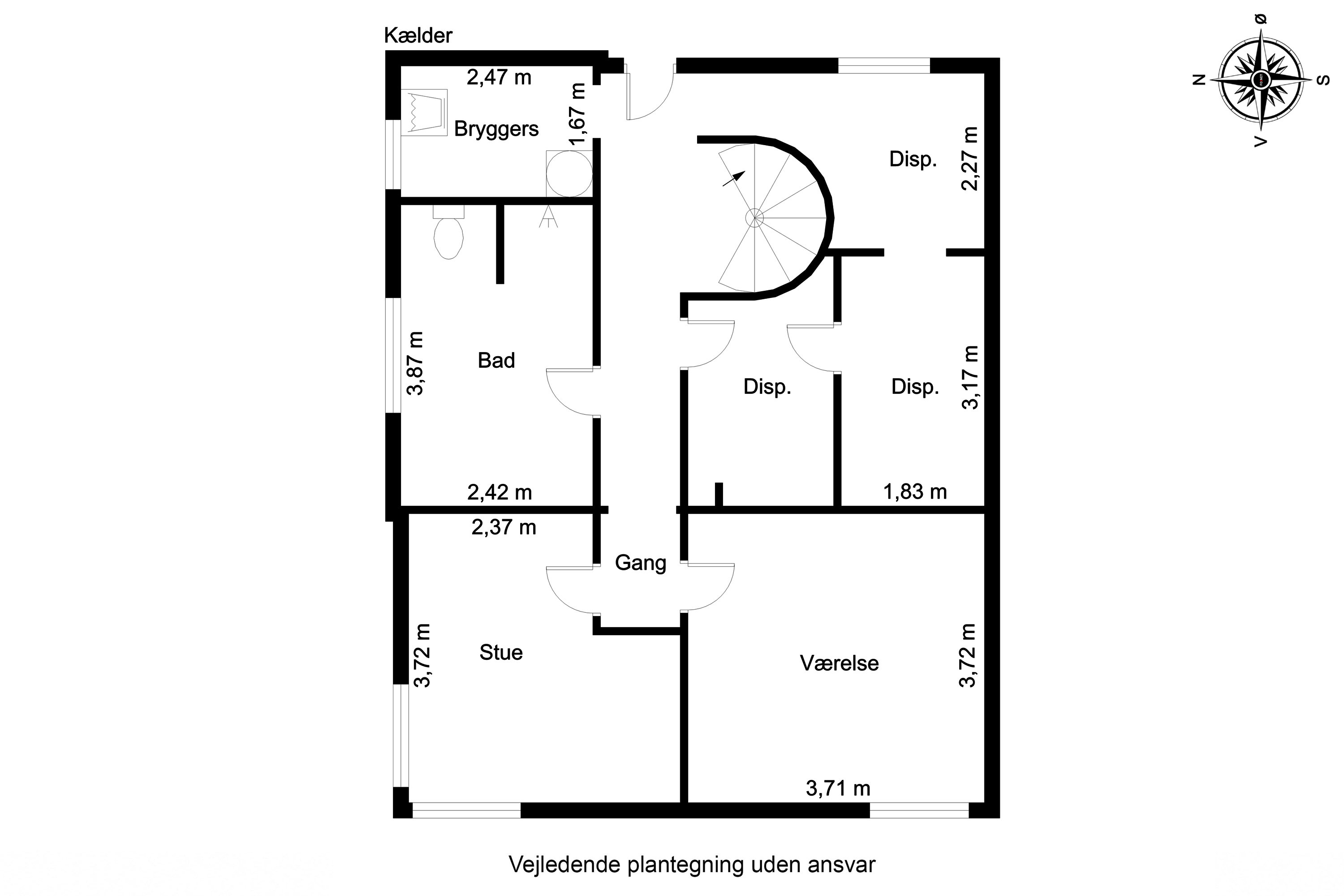 Plantegninger billede af Strandvejen 15, 6840 Oksbøl