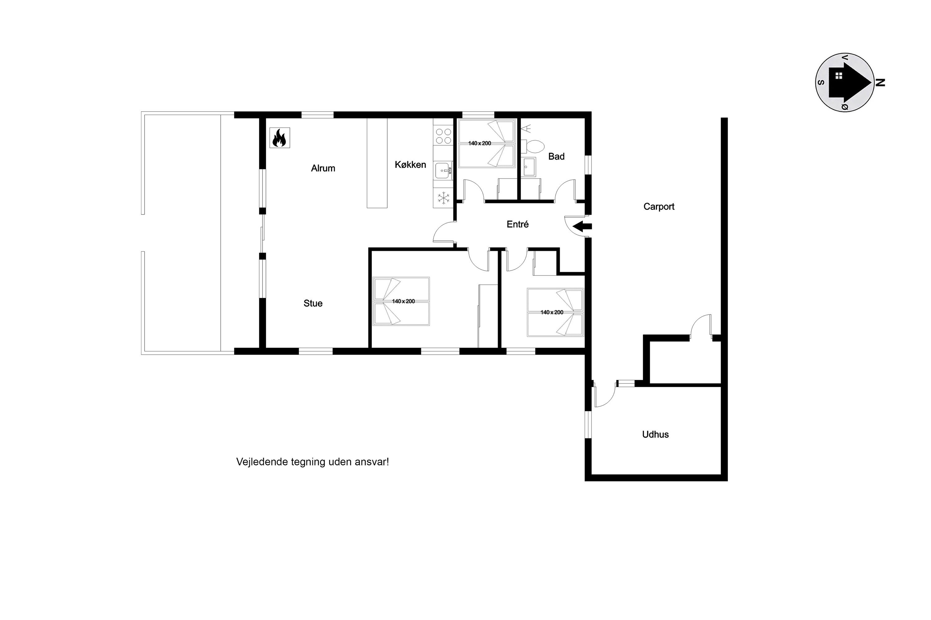 Plantegninger billede af Nordsøvej 57, Søndervig, 6950 Ringkøbing