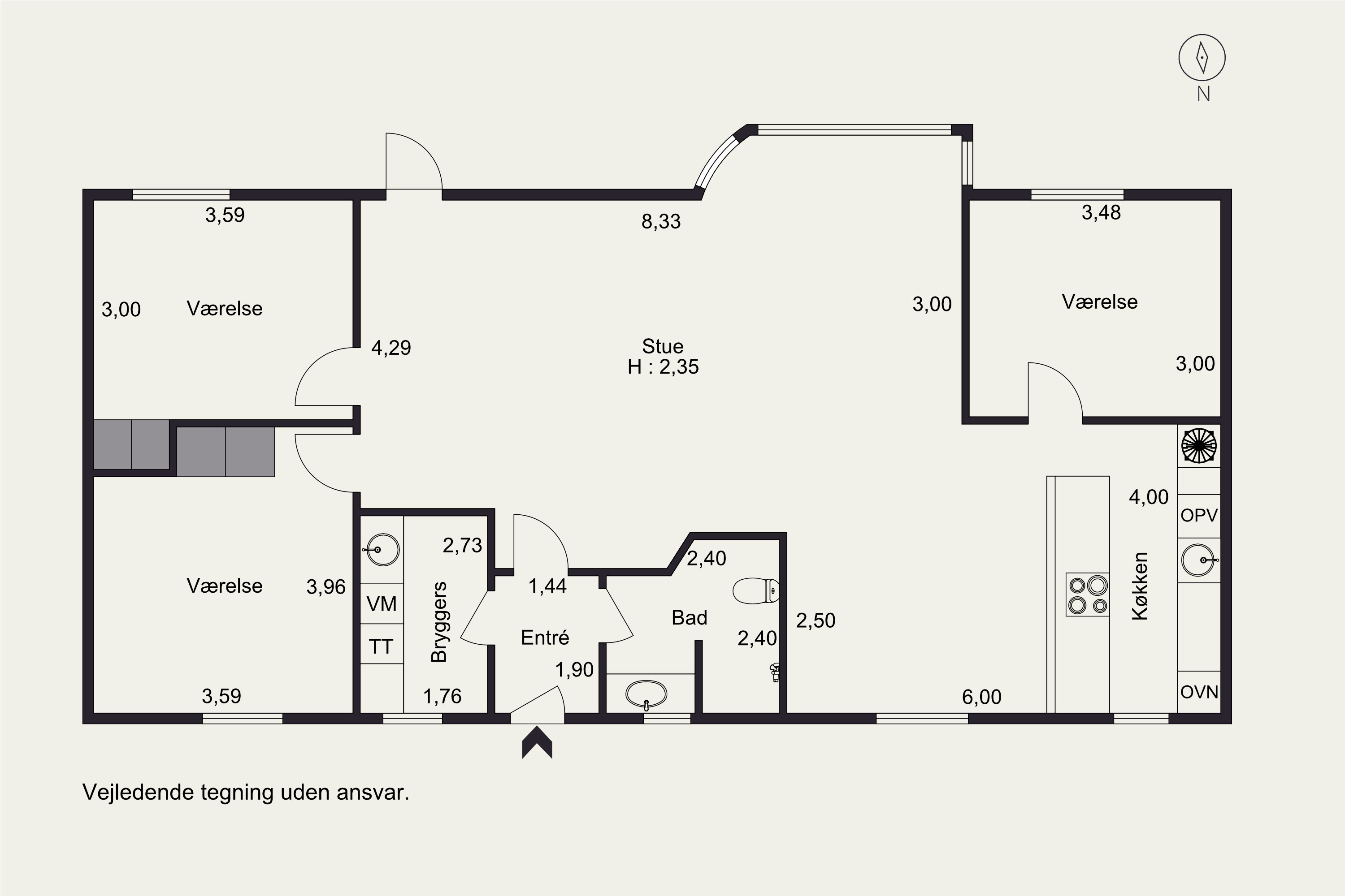 Plantegninger billede af Gæslingestien 6C, Trørød, 2950 Vedbæk