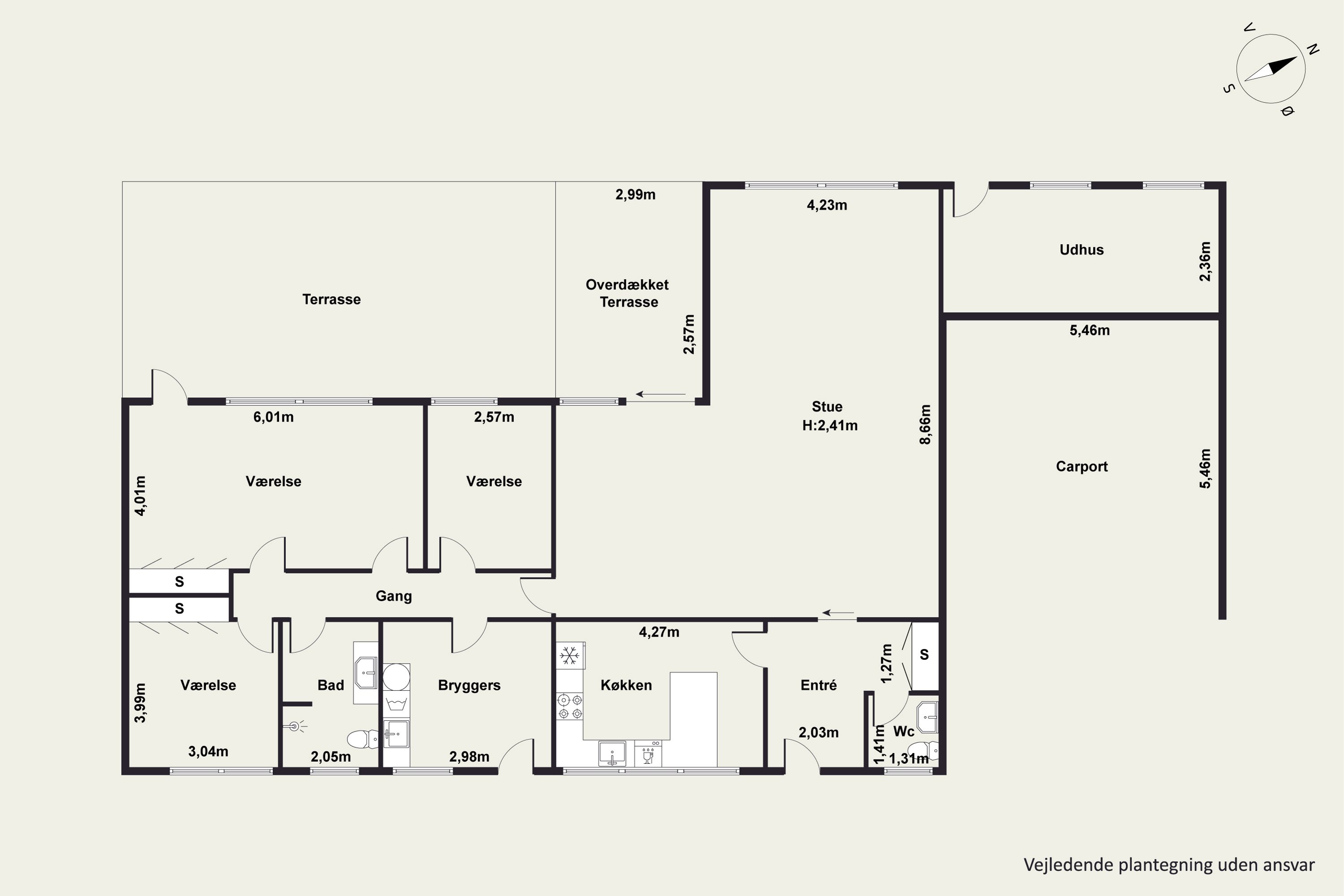 Plantegninger billede af Fyrrestien 13, Birgittelyst, 8800 Viborg