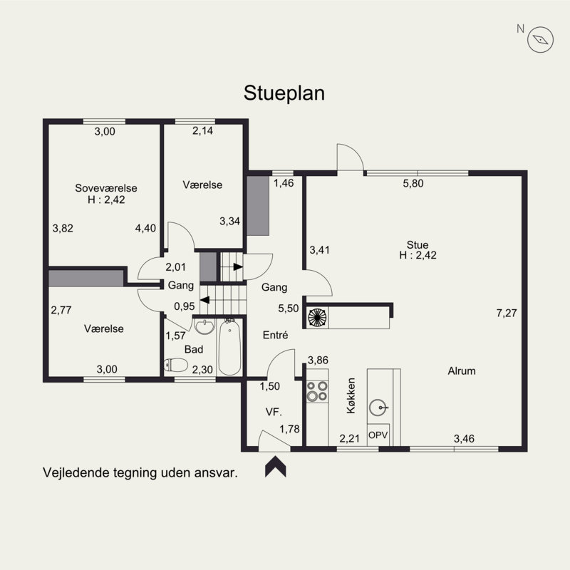 Plantegninger billede af Pilevænget 4, 8300 Odder