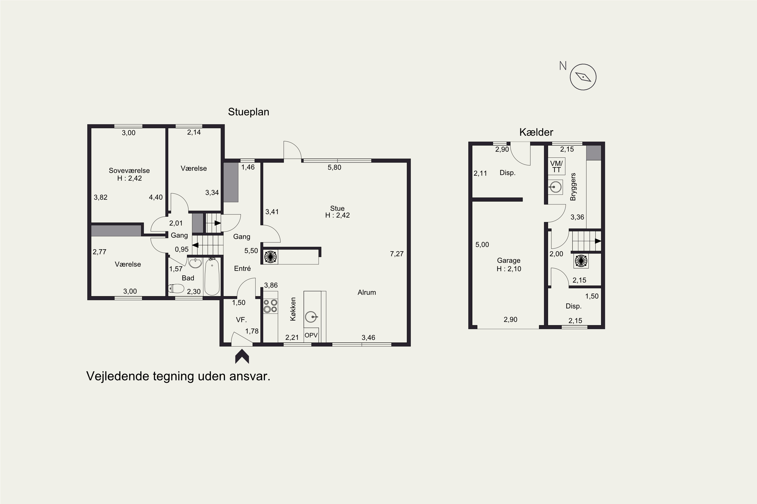 Plantegninger billede af Pilevænget 4, 8300 Odder
