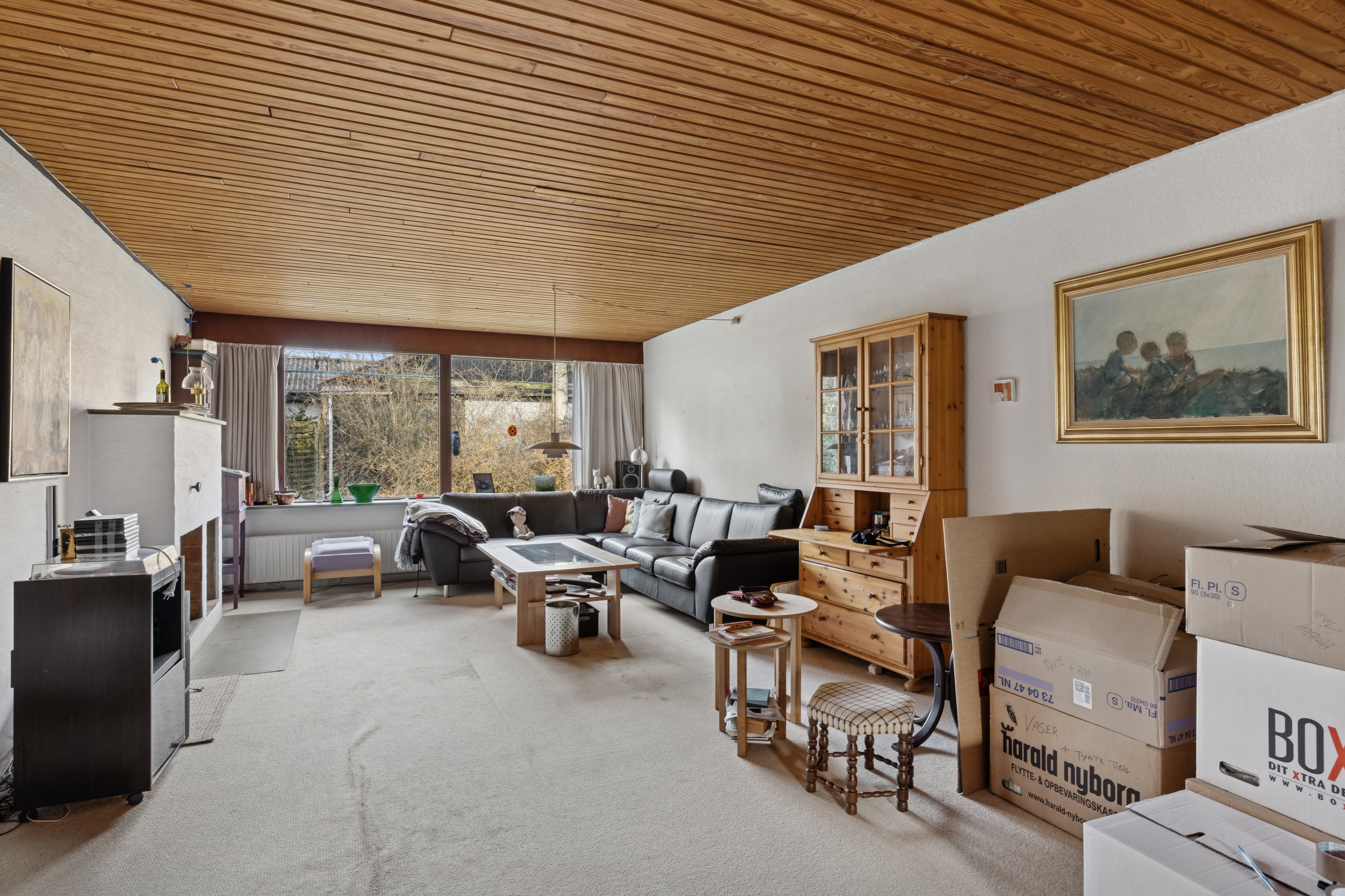 Fremhævet stue billede i fuldskærmstilstand. Billede af Fyrrestien 13, Birgittelyst, 8800 Viborg