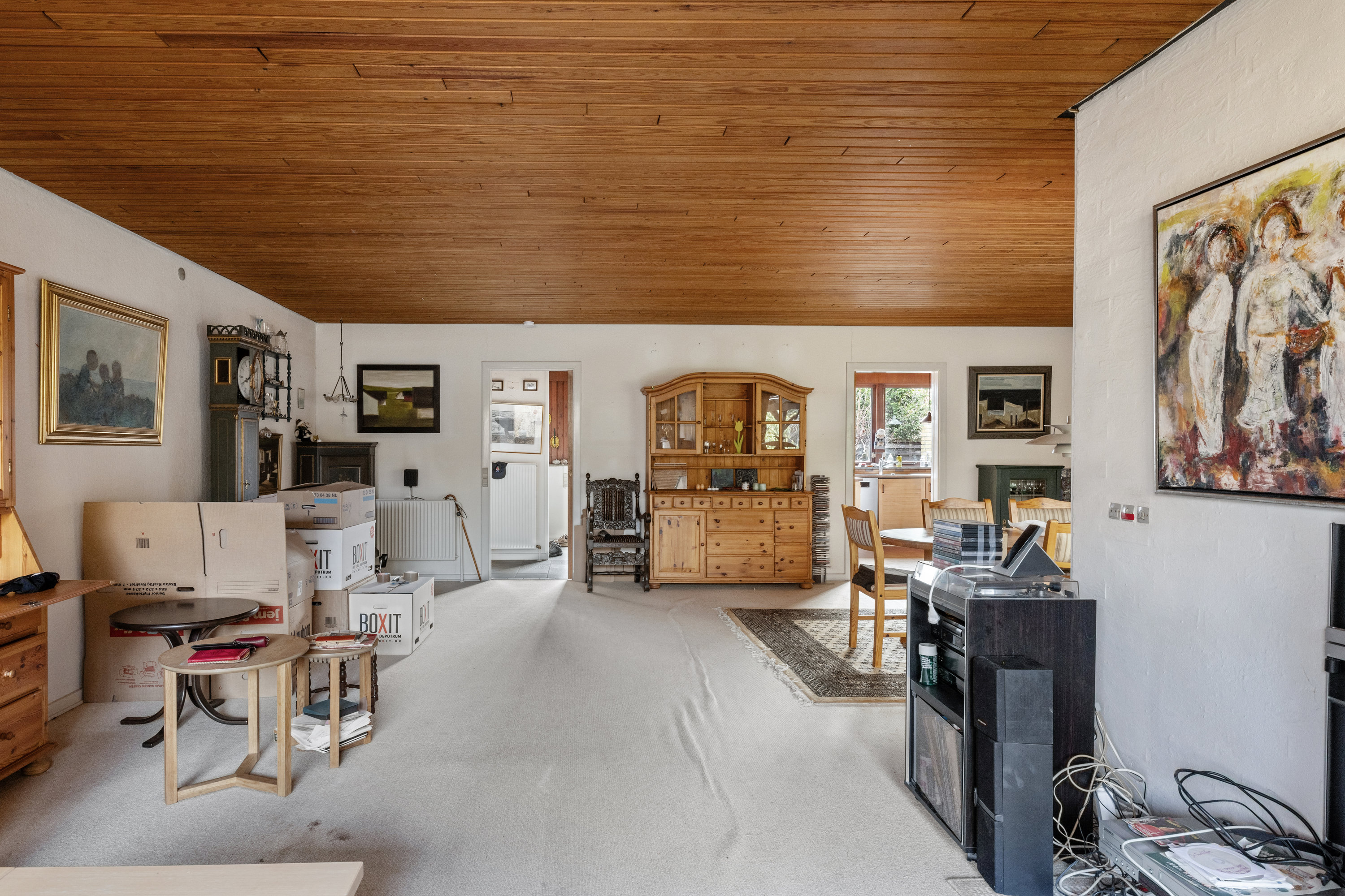 Fremhævet stue billede i fuldskærmstilstand. Billede af Fyrrestien 13, Birgittelyst, 8800 Viborg