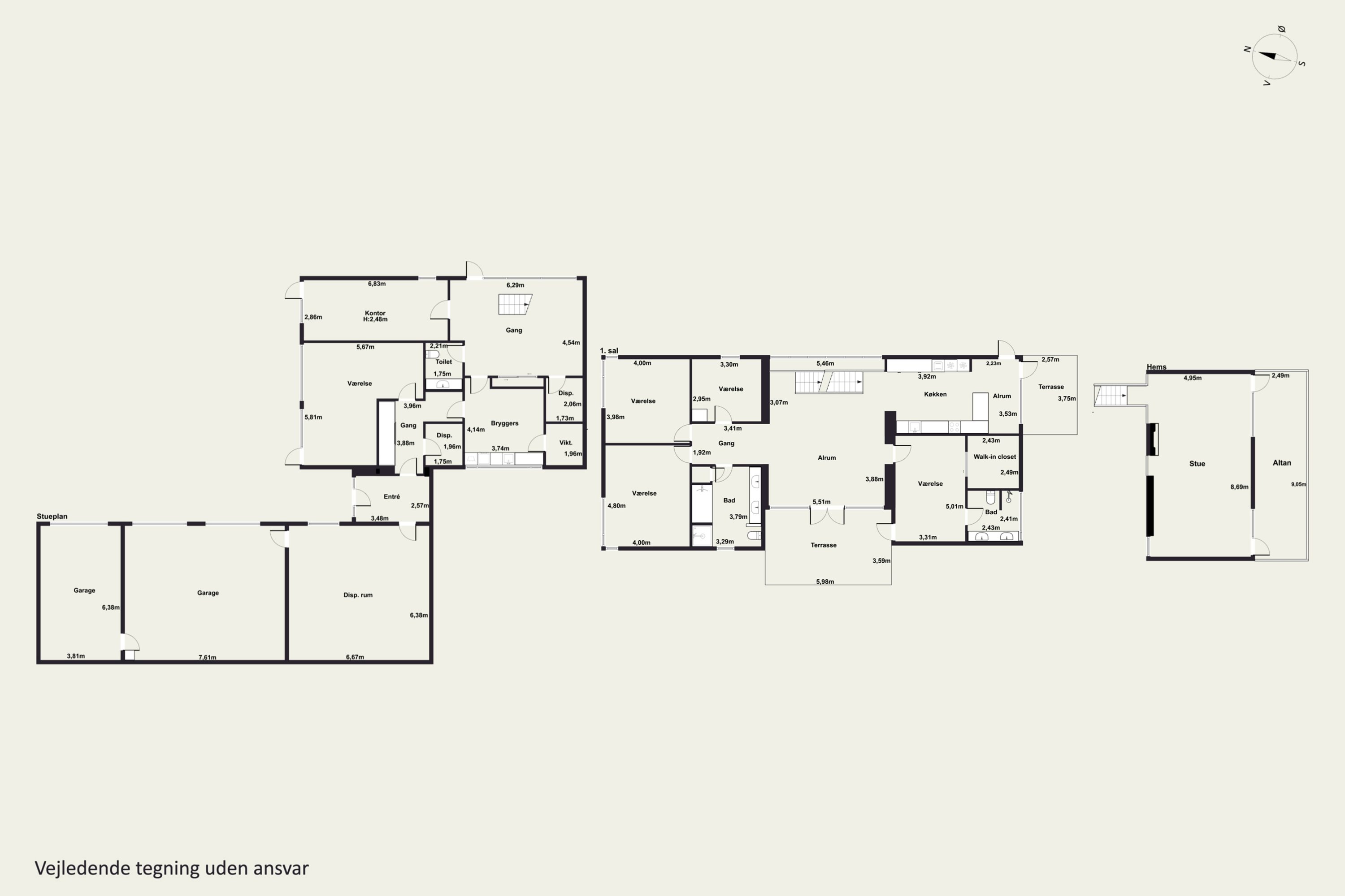 Plantegninger billede af Bakkegårdsvej 3, Kollund, 6340 Kruså