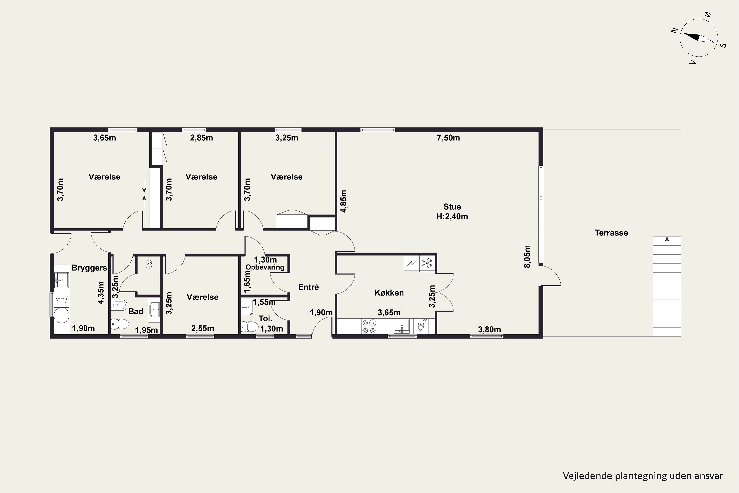 Plantegninger billede af Hasselvej 3, 8930 Randers NØ