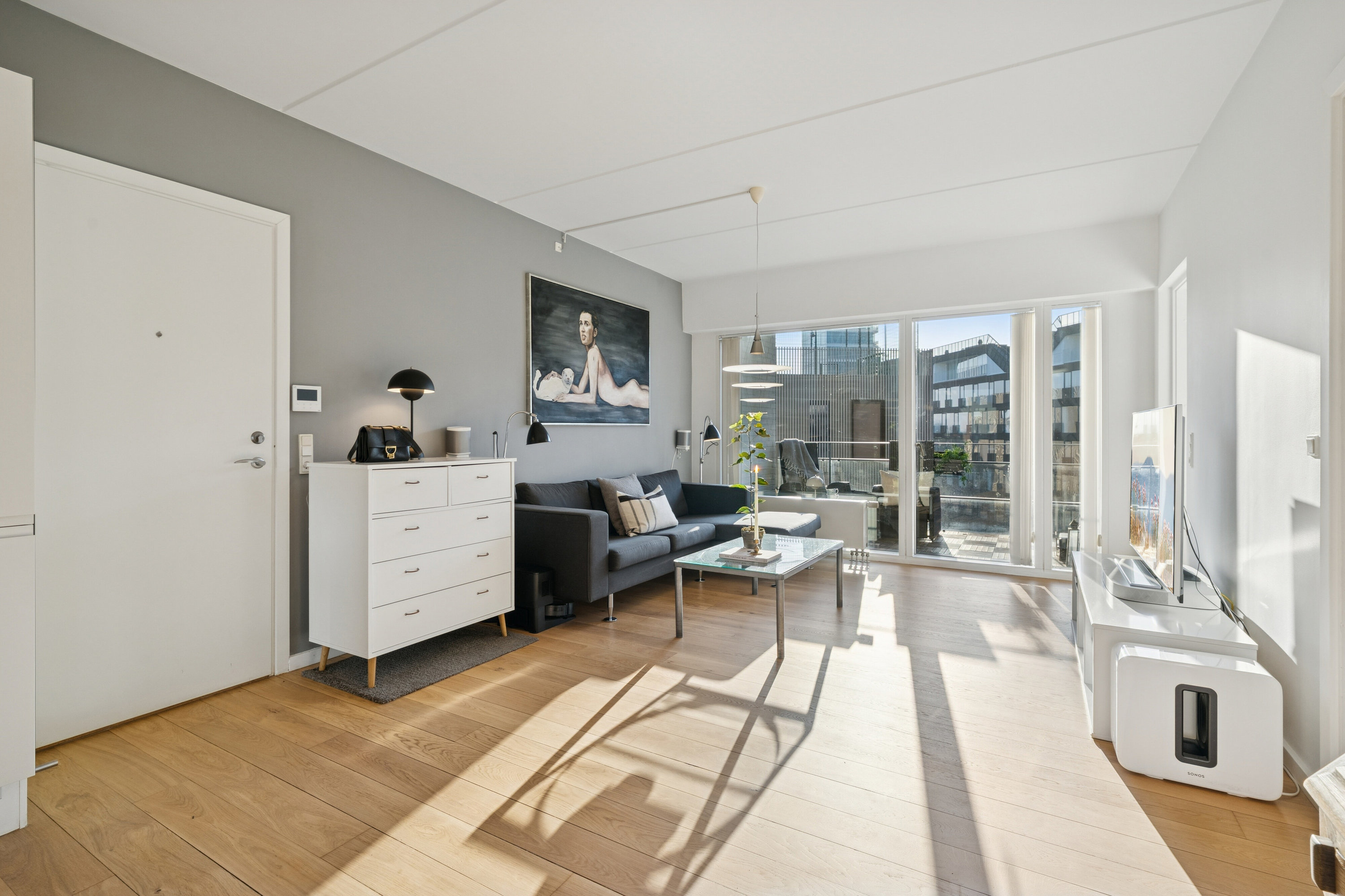 Fremhævet stue billede i fuldskærmstilstand. Billede af Jens Otto Krags Gade 2, 4. th., 2300 København S