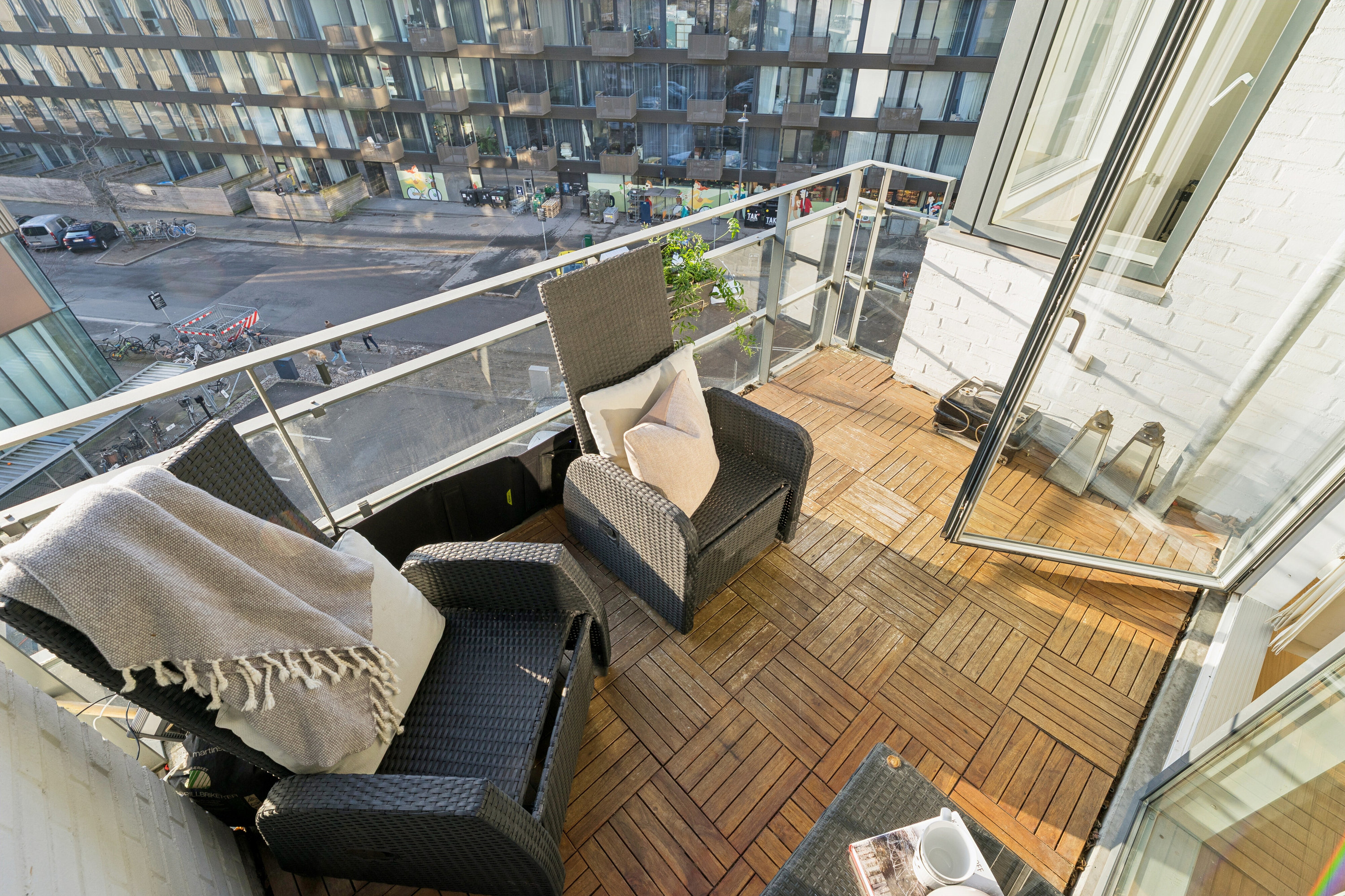 Miniaturebillede 1: altan. Billede af Jens Otto Krags Gade 2, 4. th., 2300 København S