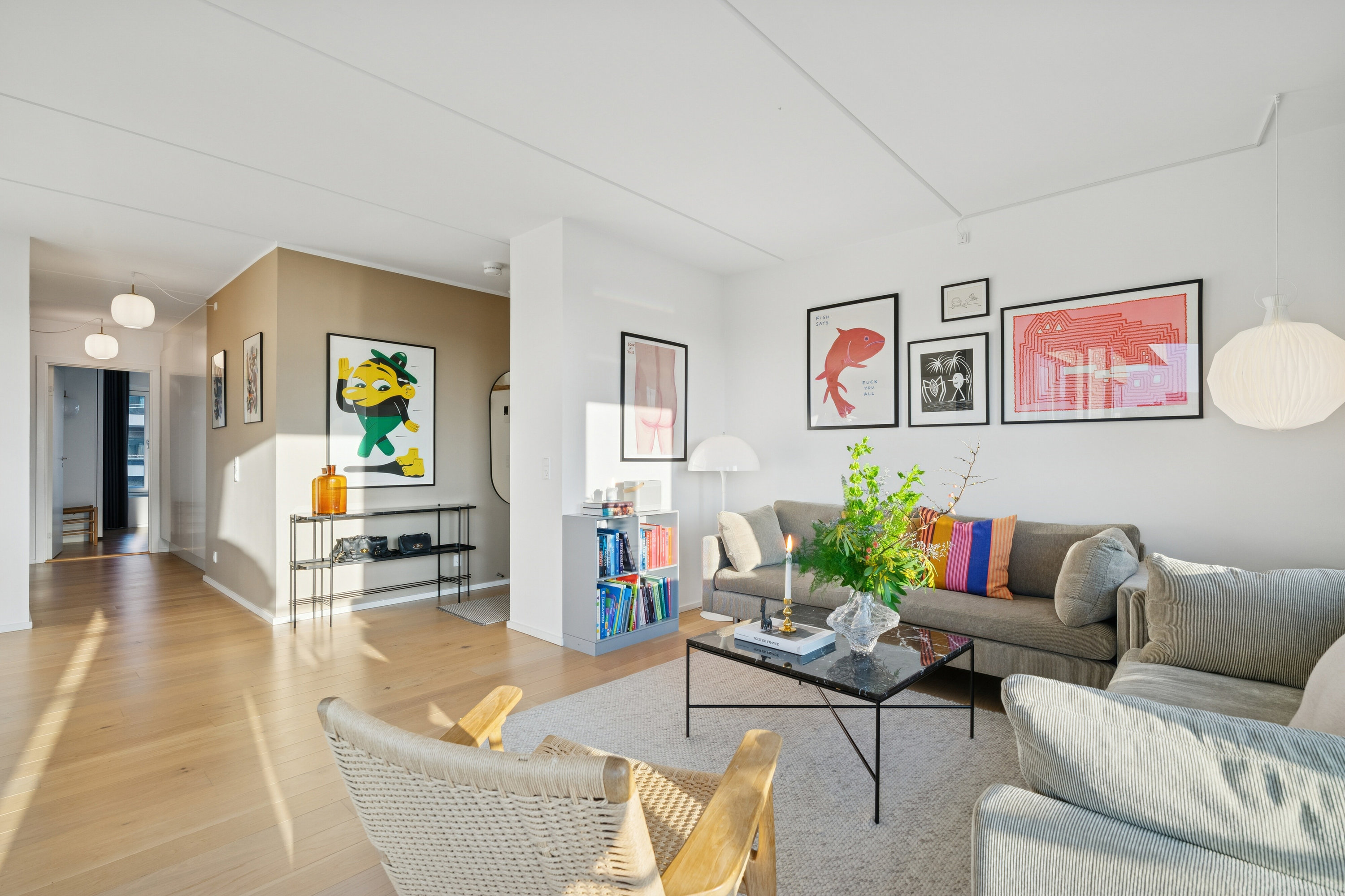 Fremhævet stue billede i fuldskærmstilstand. Billede af Islands Brygge 38D, 6. th., 2300 København S