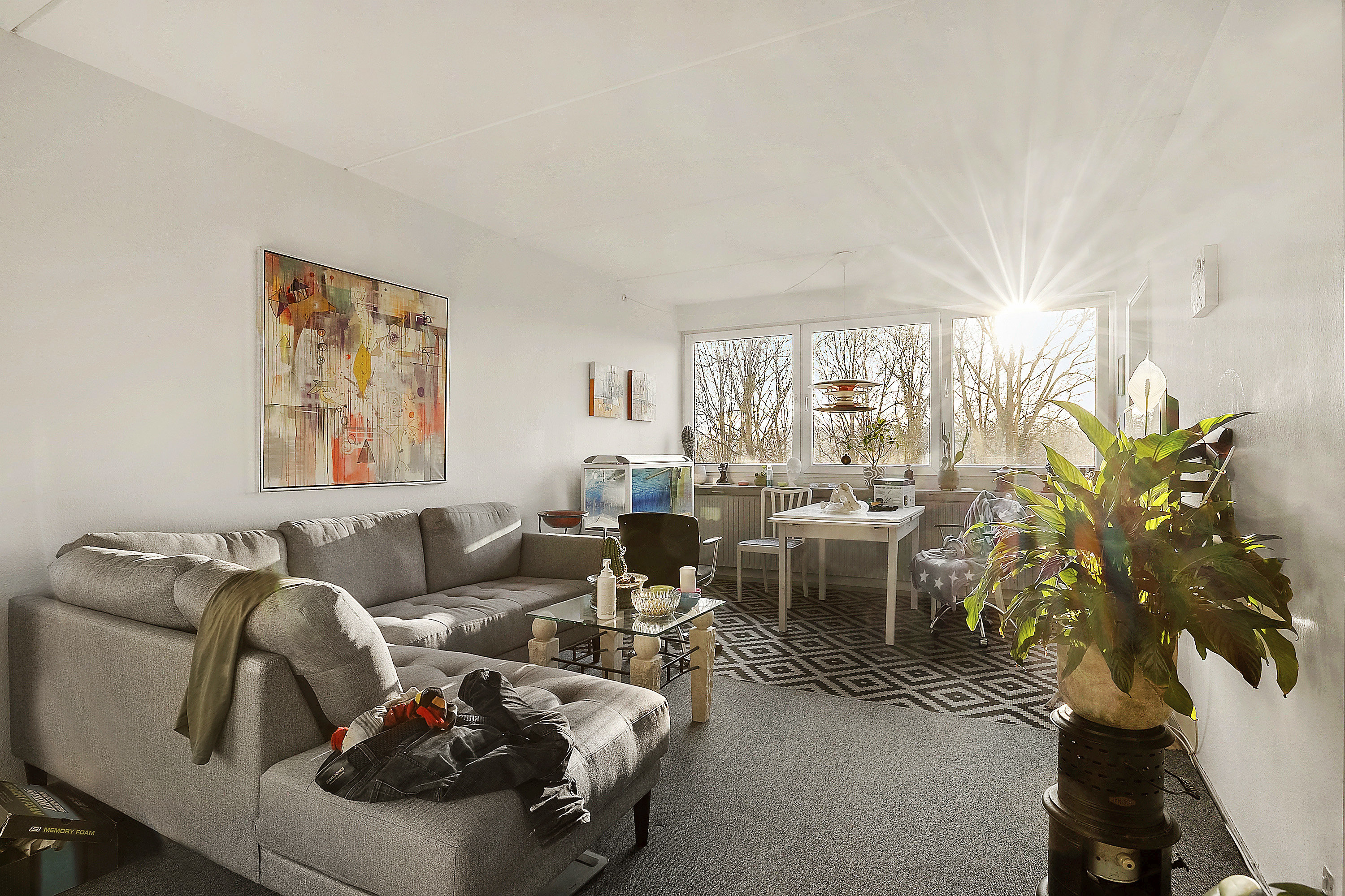 Fremhævet stue billede i fuldskærmstilstand. Billede af Æbleparken 110, 1., Søhus, 5270 Odense N