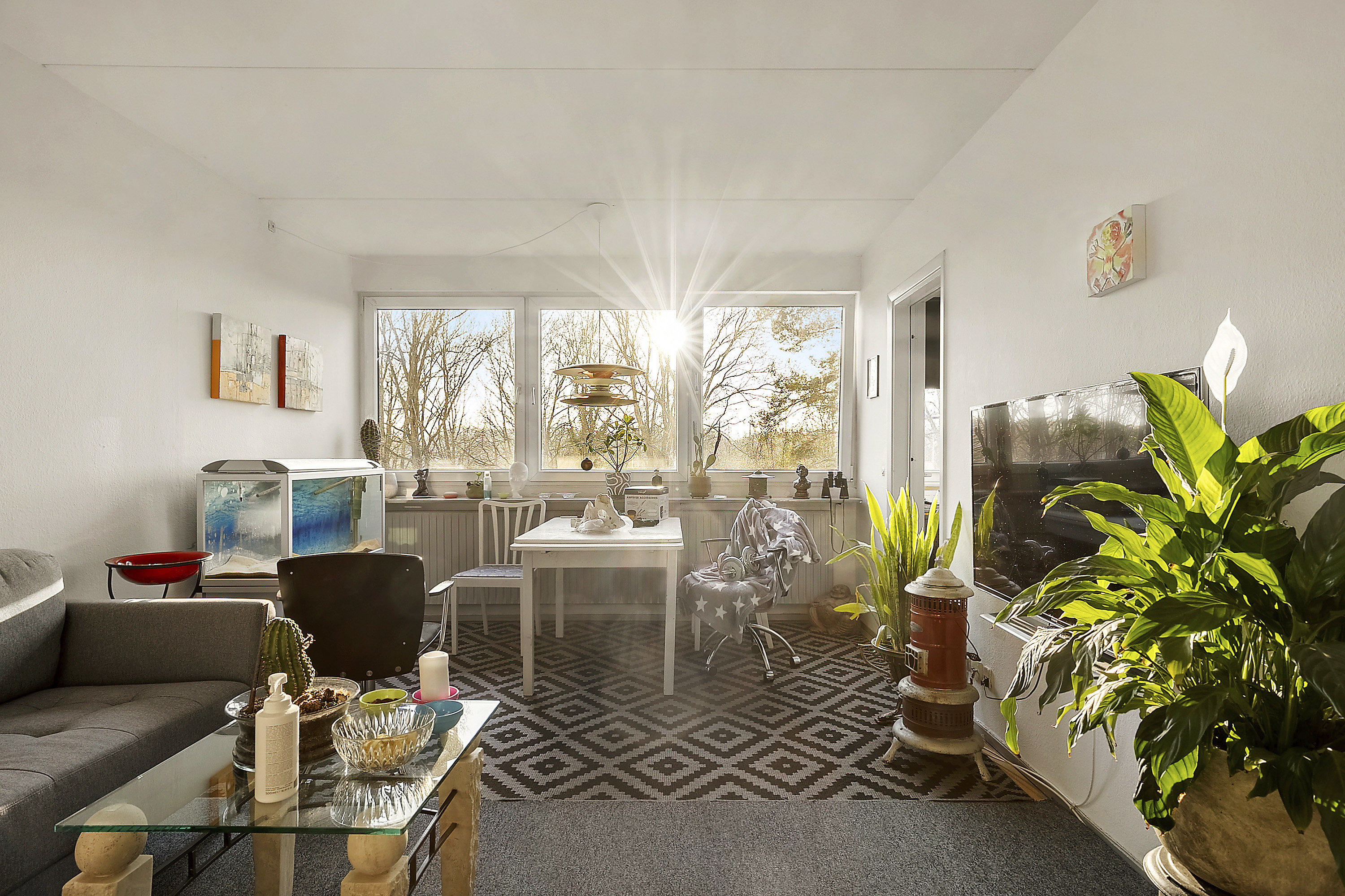 Fremhævet stue billede i fuldskærmstilstand. Billede af Æbleparken 110, 1., Søhus, 5270 Odense N