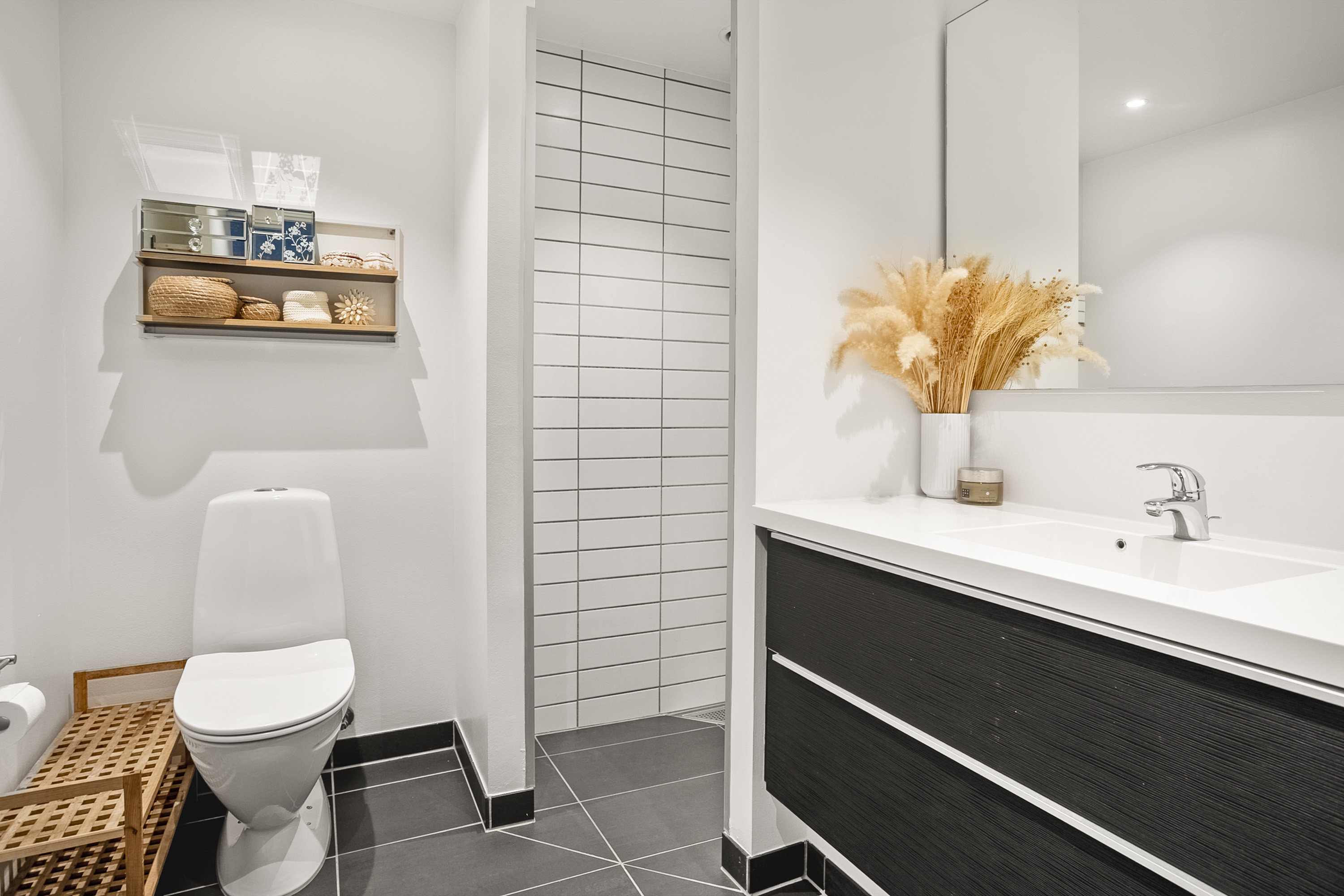 Fremhævet badeværelse billede i fuldskærmstilstand. Billede af Ternevej 67C, st.., 8700 Horsens