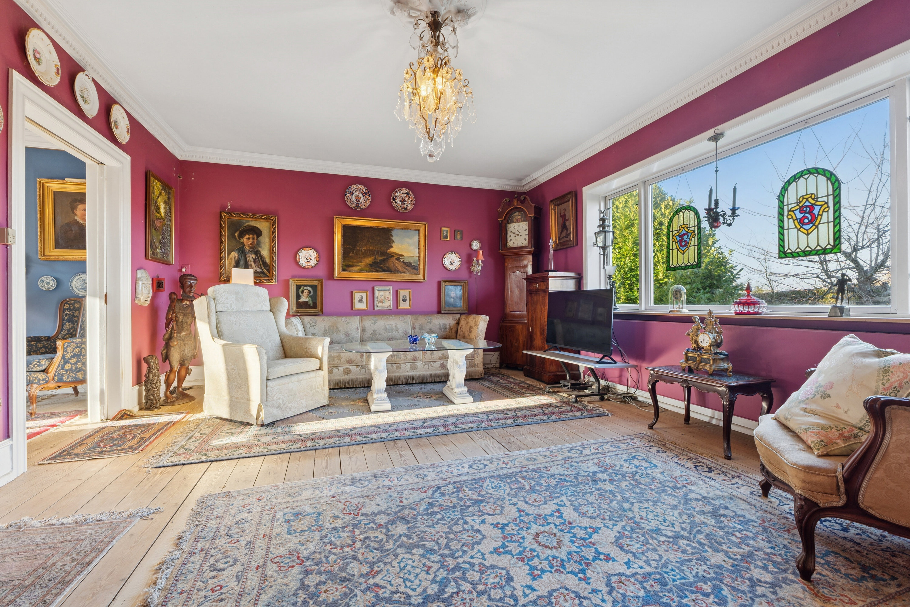 Fremhævet stue billede i fuldskærmstilstand. Billede af Østergade 12, Lohals, 5953 Tranekær