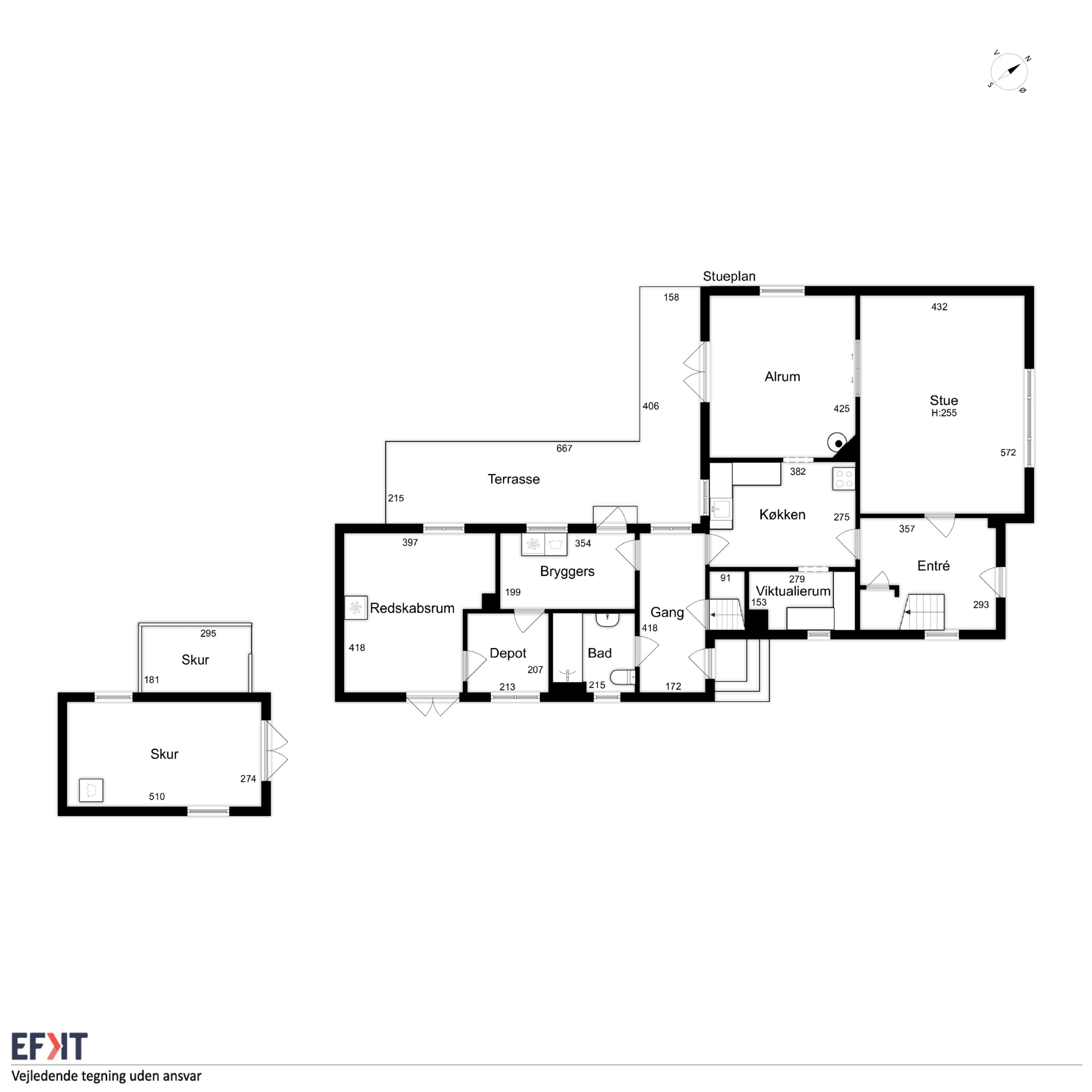 Plantegninger billede af Østergade 12, Lohals, 5953 Tranekær