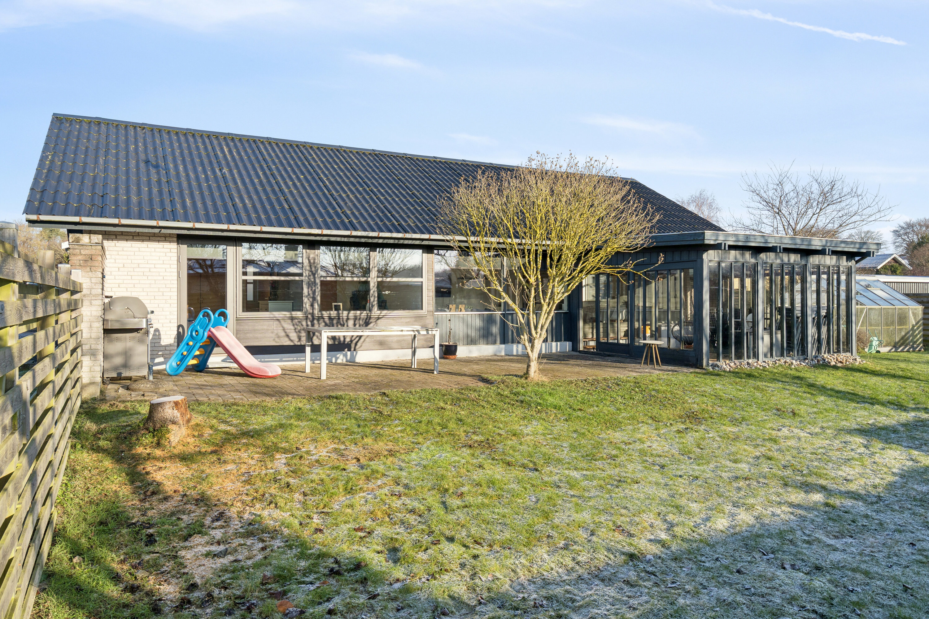 Villa: Set fra haven på Præsteengen 18, Rønnebæk, 4700 Næstved