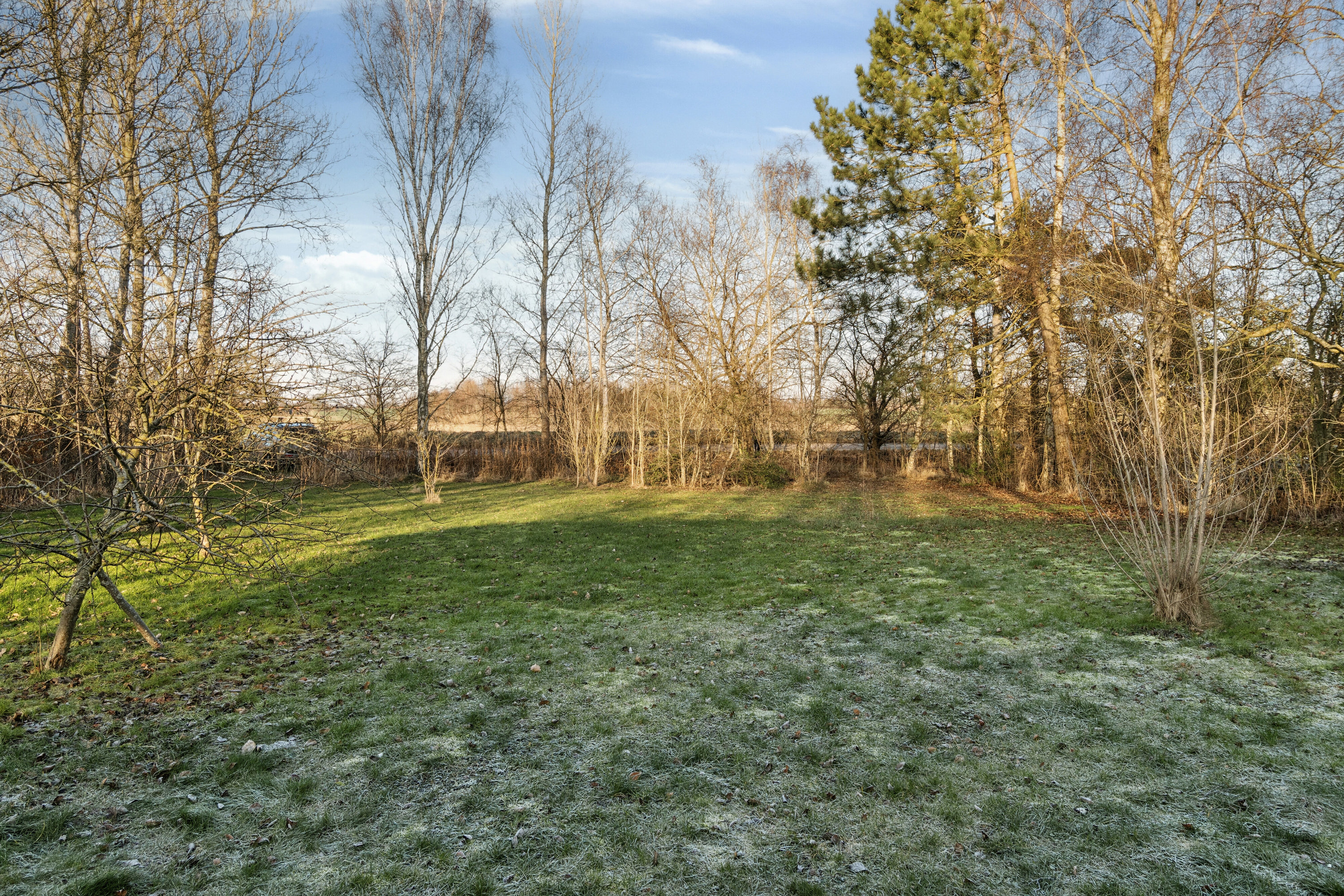 Fremhævet set fra haven billede i fuldskærmstilstand. Billede af Ovebæks Høj 37, Lammefjorden, 4571 Grevinge