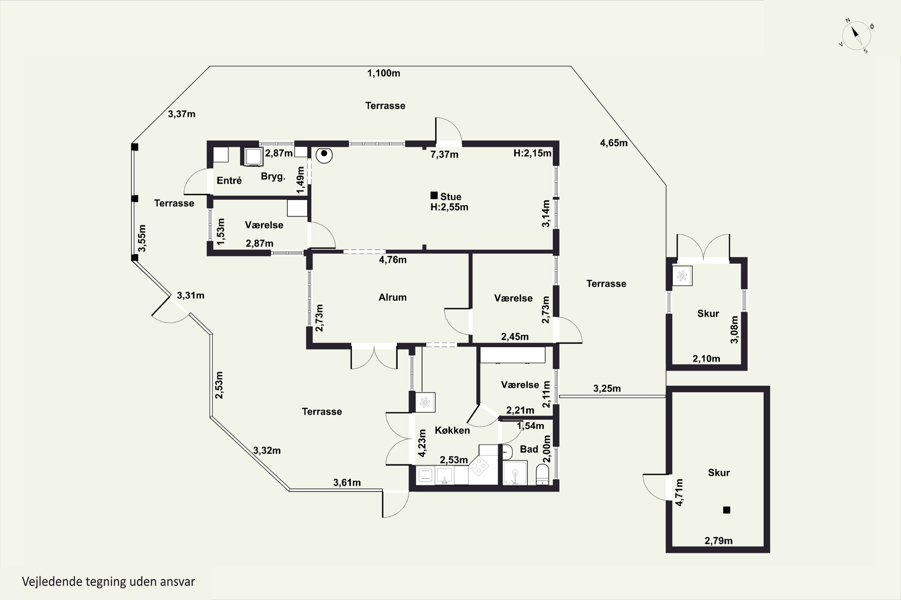 Plantegninger billede af Ovebæks Høj 37, Lammefjorden, 4571 Grevinge