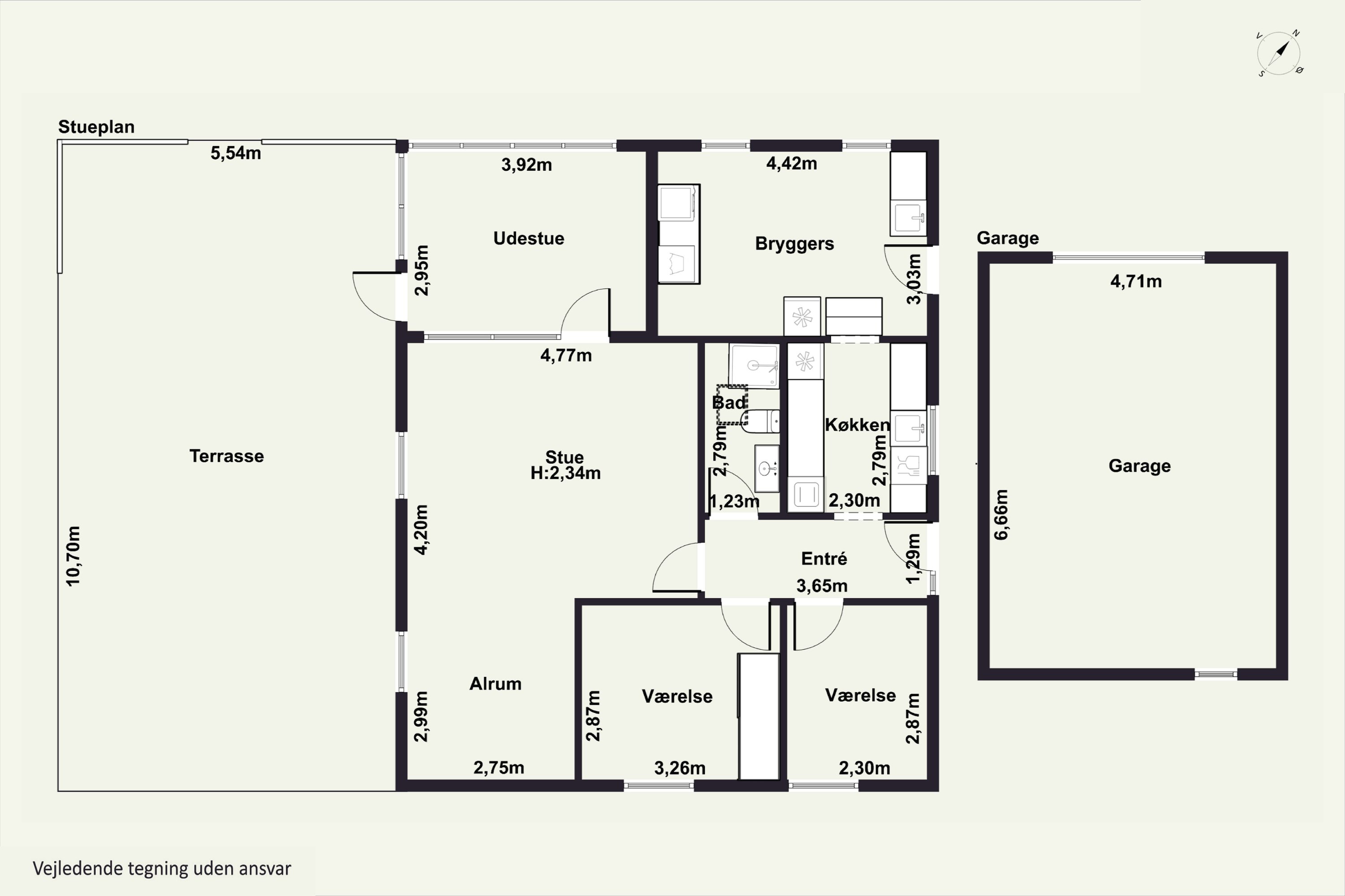 Plantegninger billede af Tværvej 5, 3300 Frederiksværk