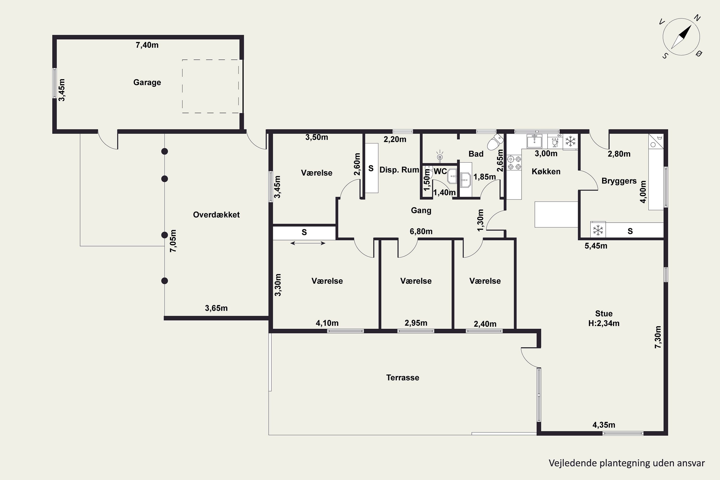 Plantegninger billede af Klarup Kirkevej 48, 9270 Klarup