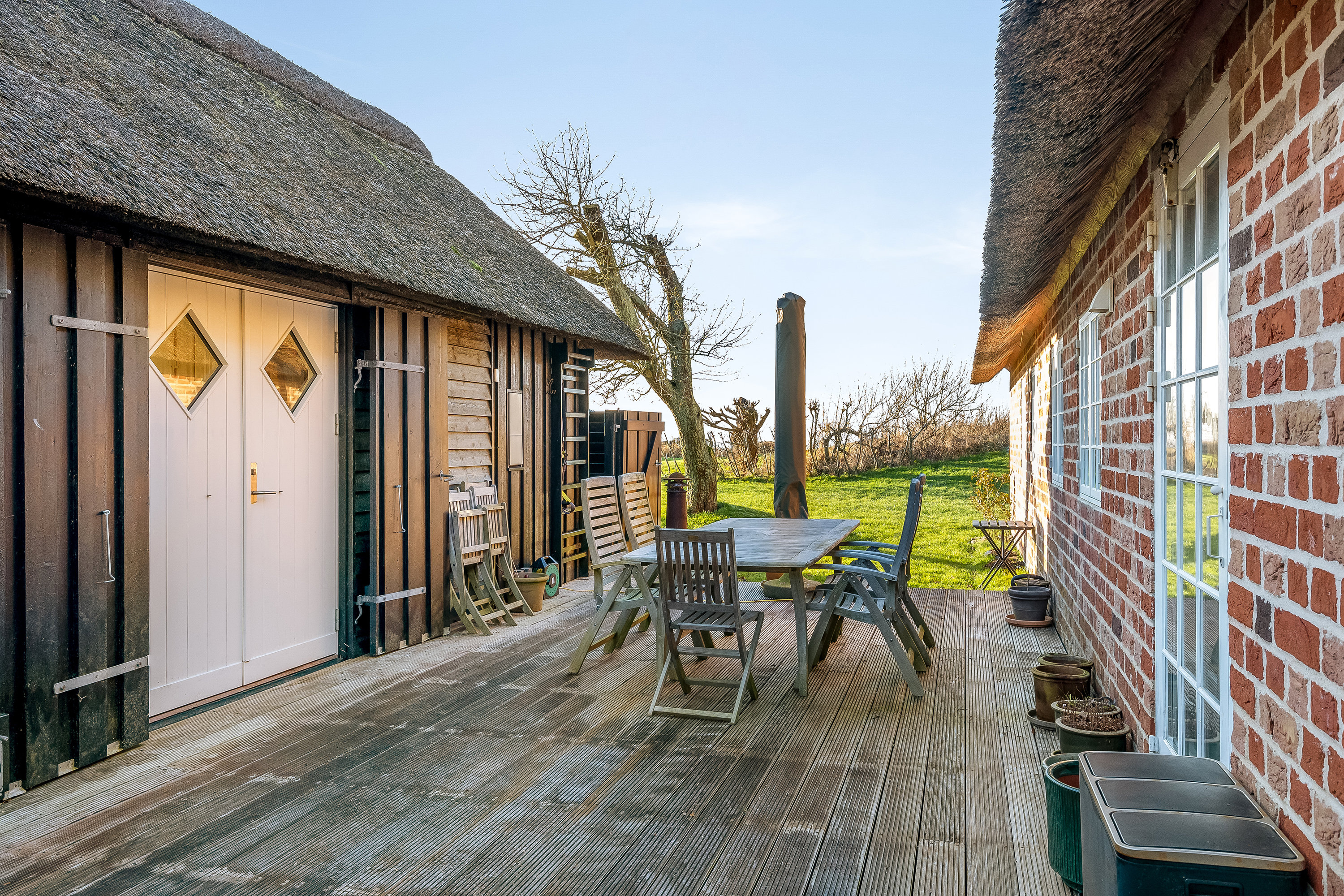 Fremhævet terrasse billede i fuldskærmstilstand. Billede af Vesterende 39, Ballum, 6261 Bredebro