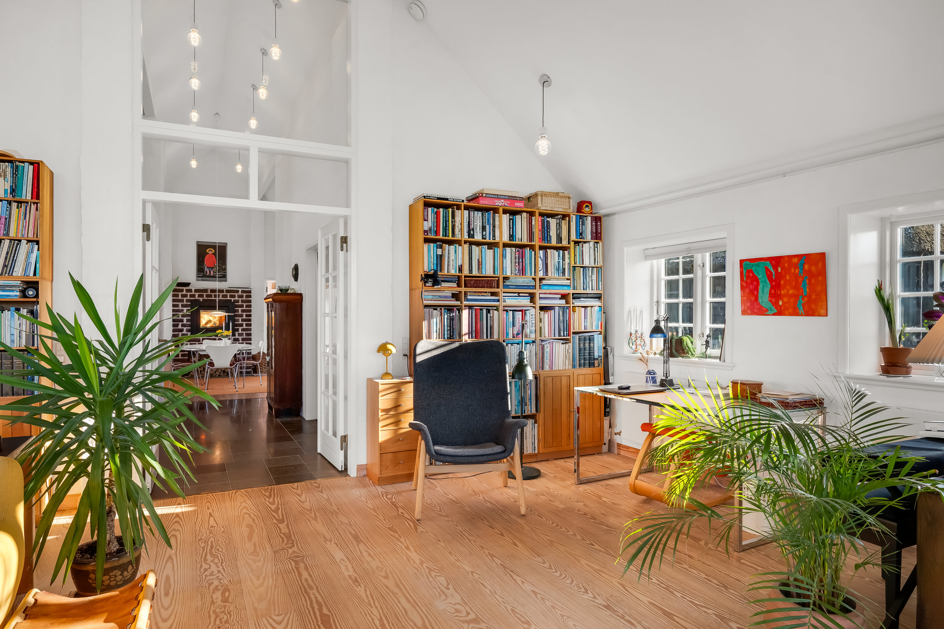 Fremhævet stue billede i fuldskærmstilstand. Billede af Vesterende 39, Ballum, 6261 Bredebro