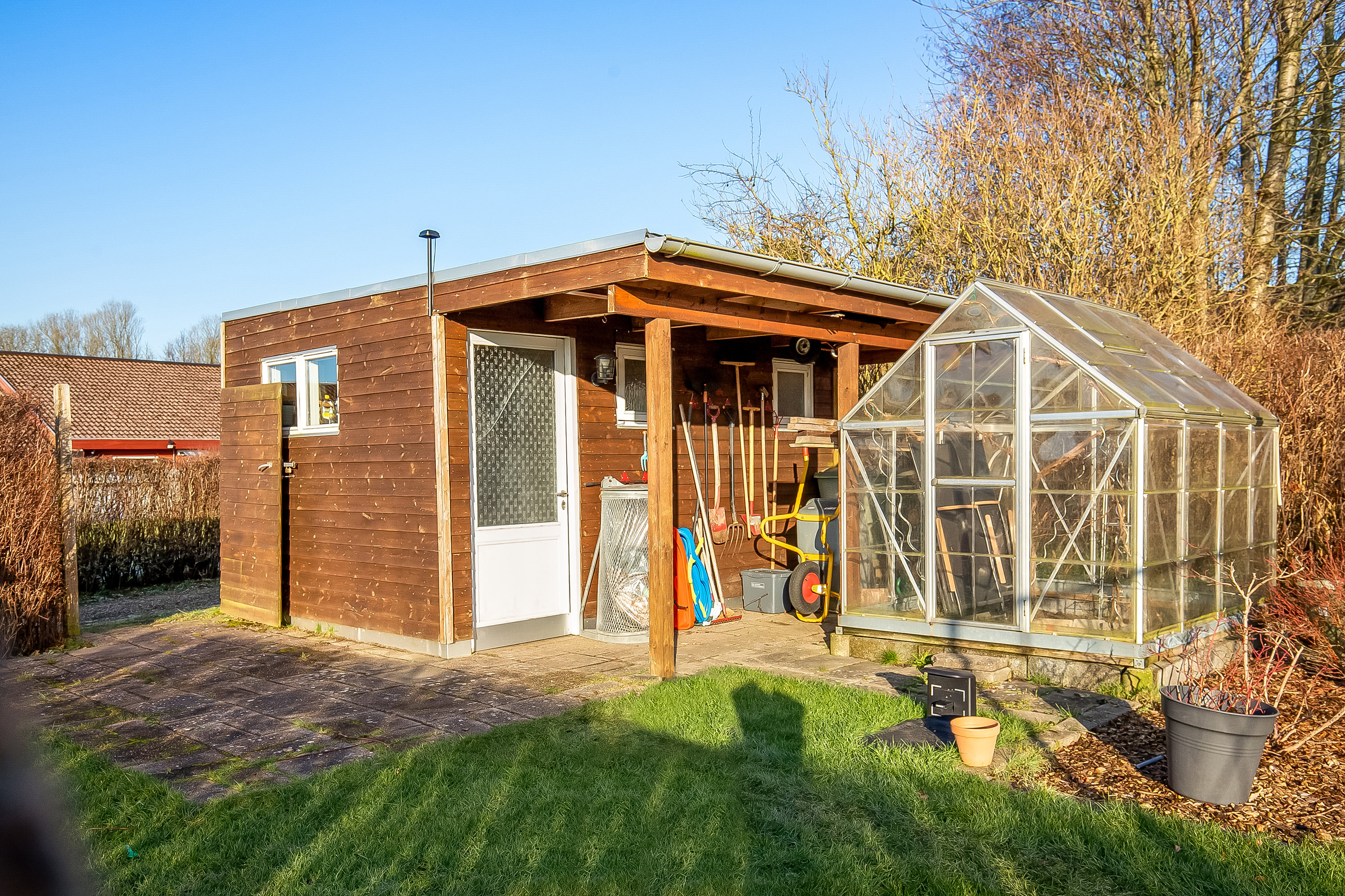 Fremhævet udhus billede i fuldskærmstilstand. Billede af Enebærparken 54, Vonsild, 6000 Kolding