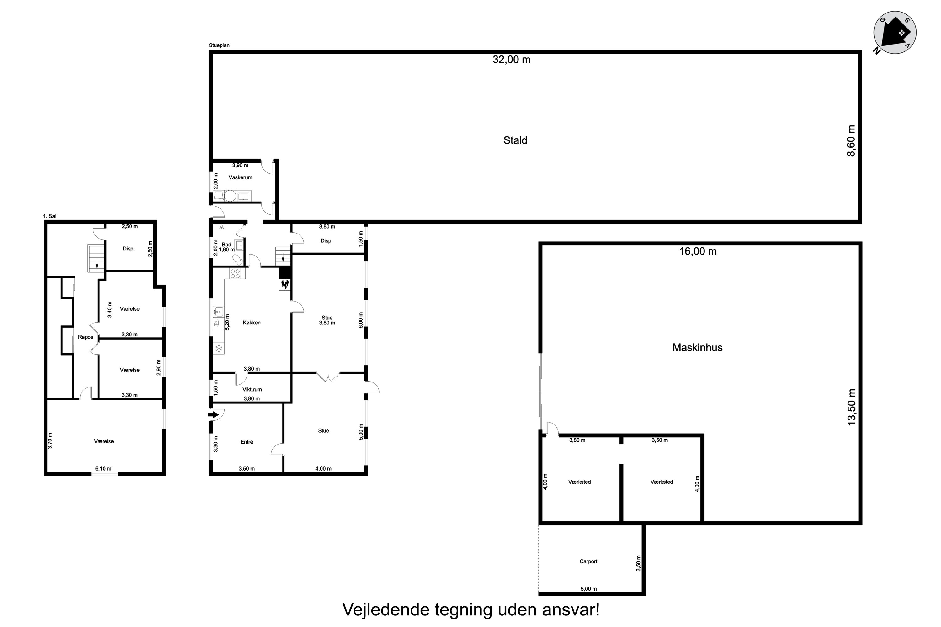 Plantegninger billede af Sønderbækvej 11, Sæd, 6270 Tønder