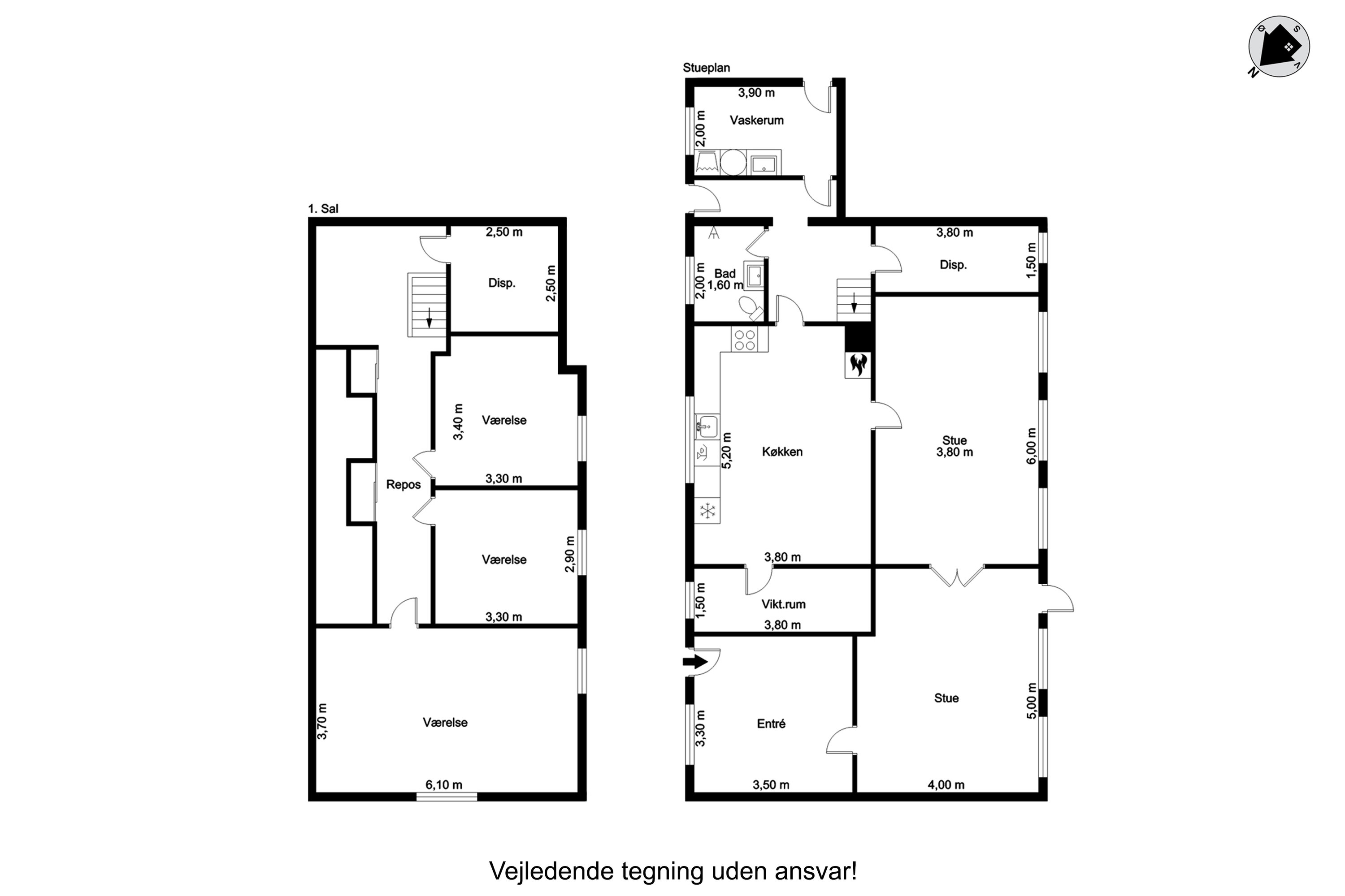 Plantegninger billede af Sønderbækvej 11, Sæd, 6270 Tønder