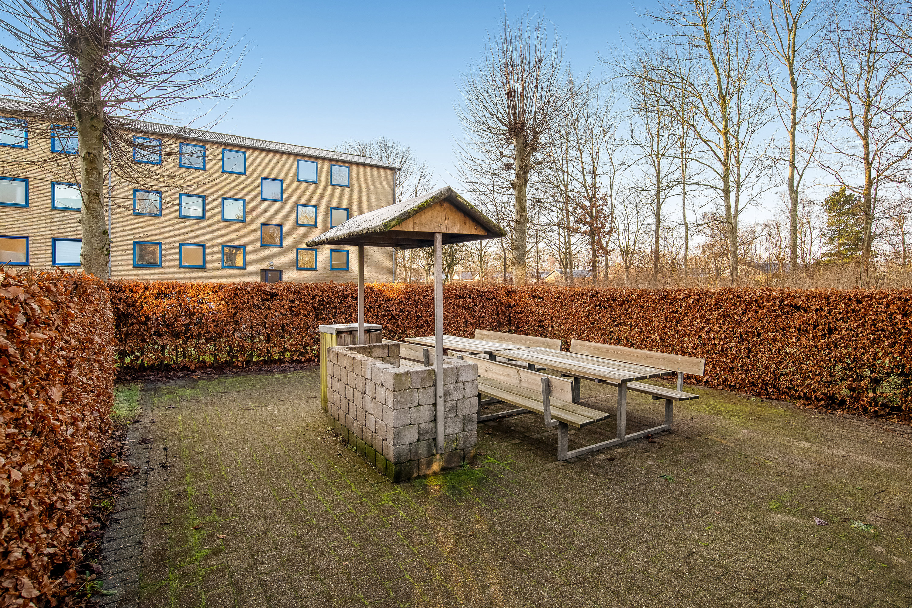 Fremhævet udenomsarealer billede i fuldskærmstilstand. Billede af Doktorvænget 43, st.. th., 7500 Holstebro