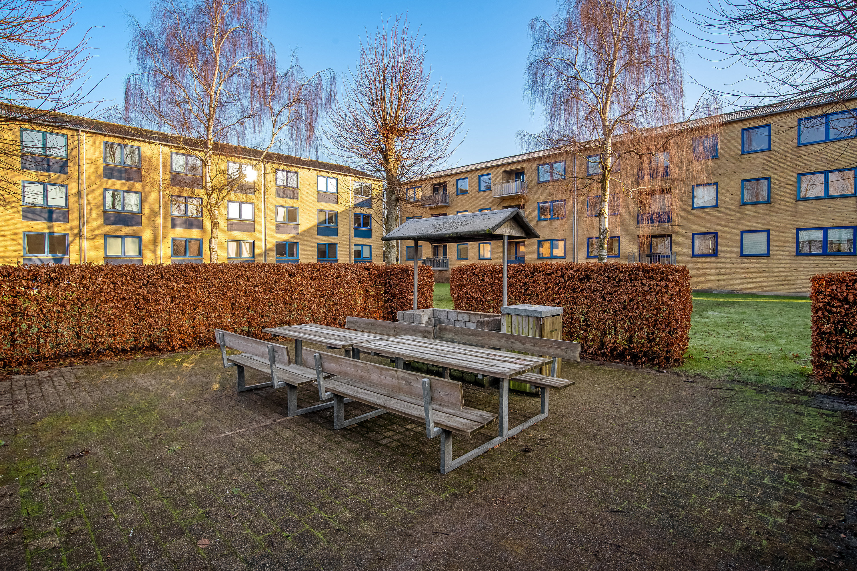 Fremhævet udenomsarealer billede i fuldskærmstilstand. Billede af Doktorvænget 43, st.. th., 7500 Holstebro