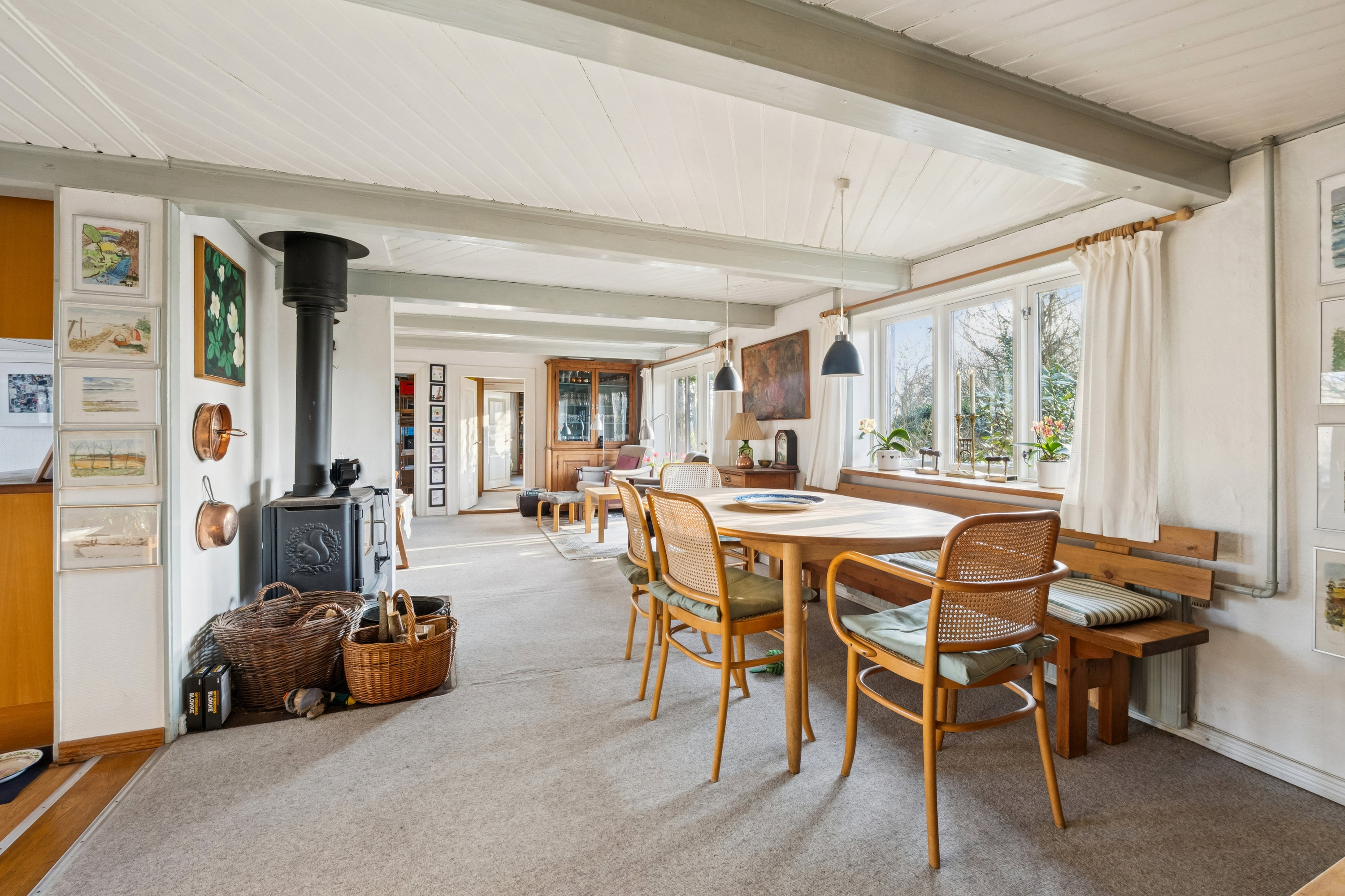 Fremhævet stue billede i fuldskærmstilstand. Billede af Tordenhøjsvej 30, Skallerup, 7950 Erslev