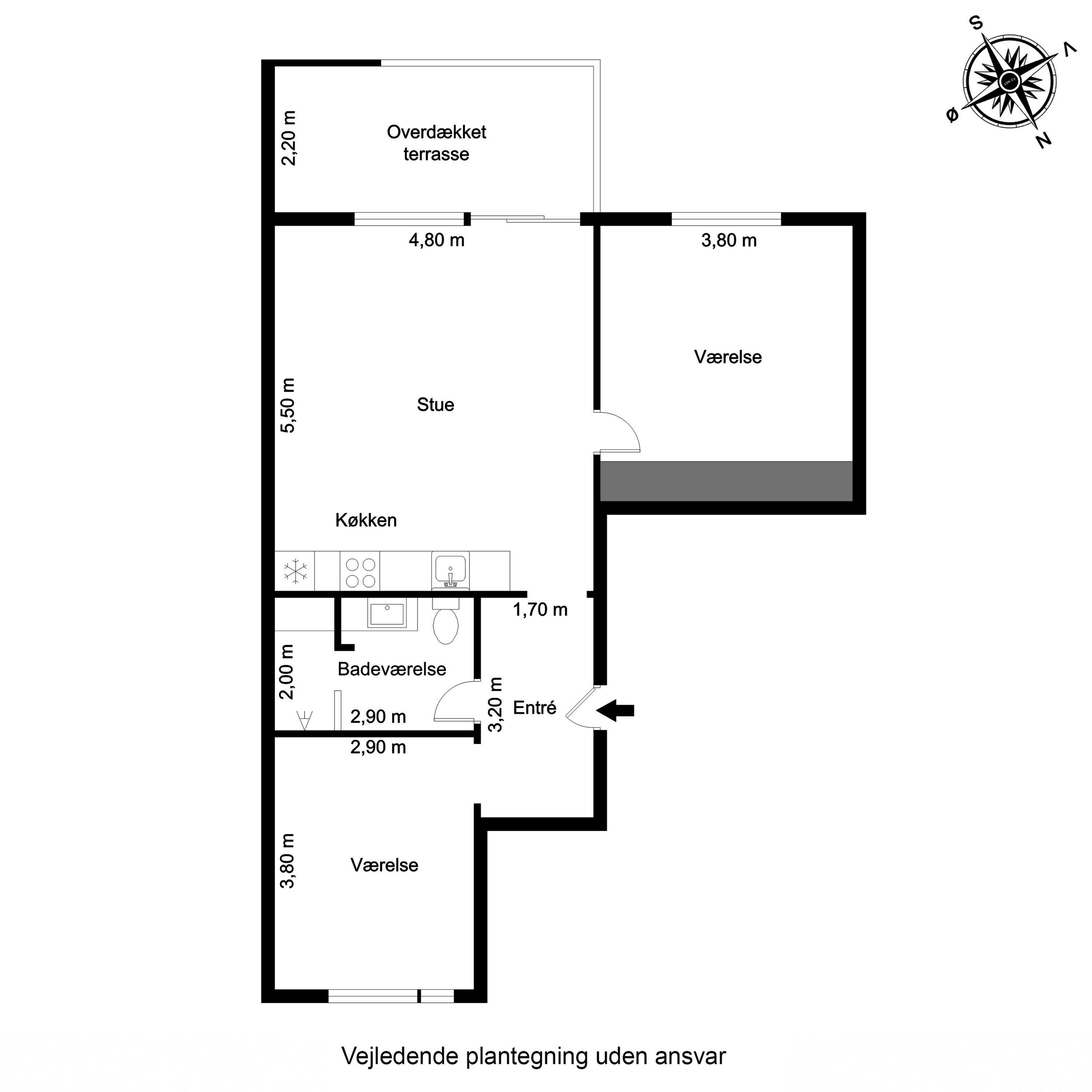 Plantegninger billede af Filosofgangen 86, st.. tv., 5000 Odense C